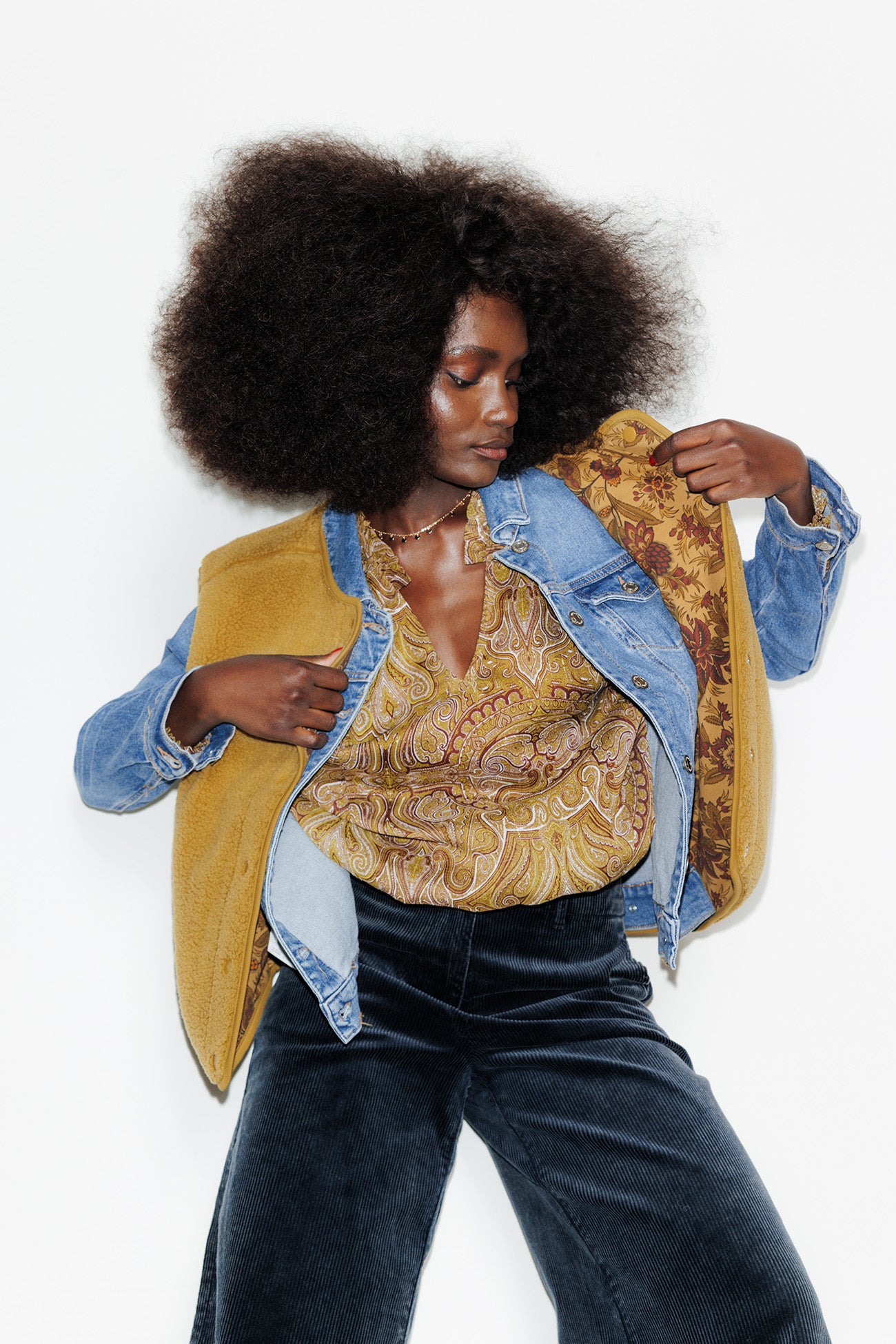 PALOMA veste réversible - Vert olive