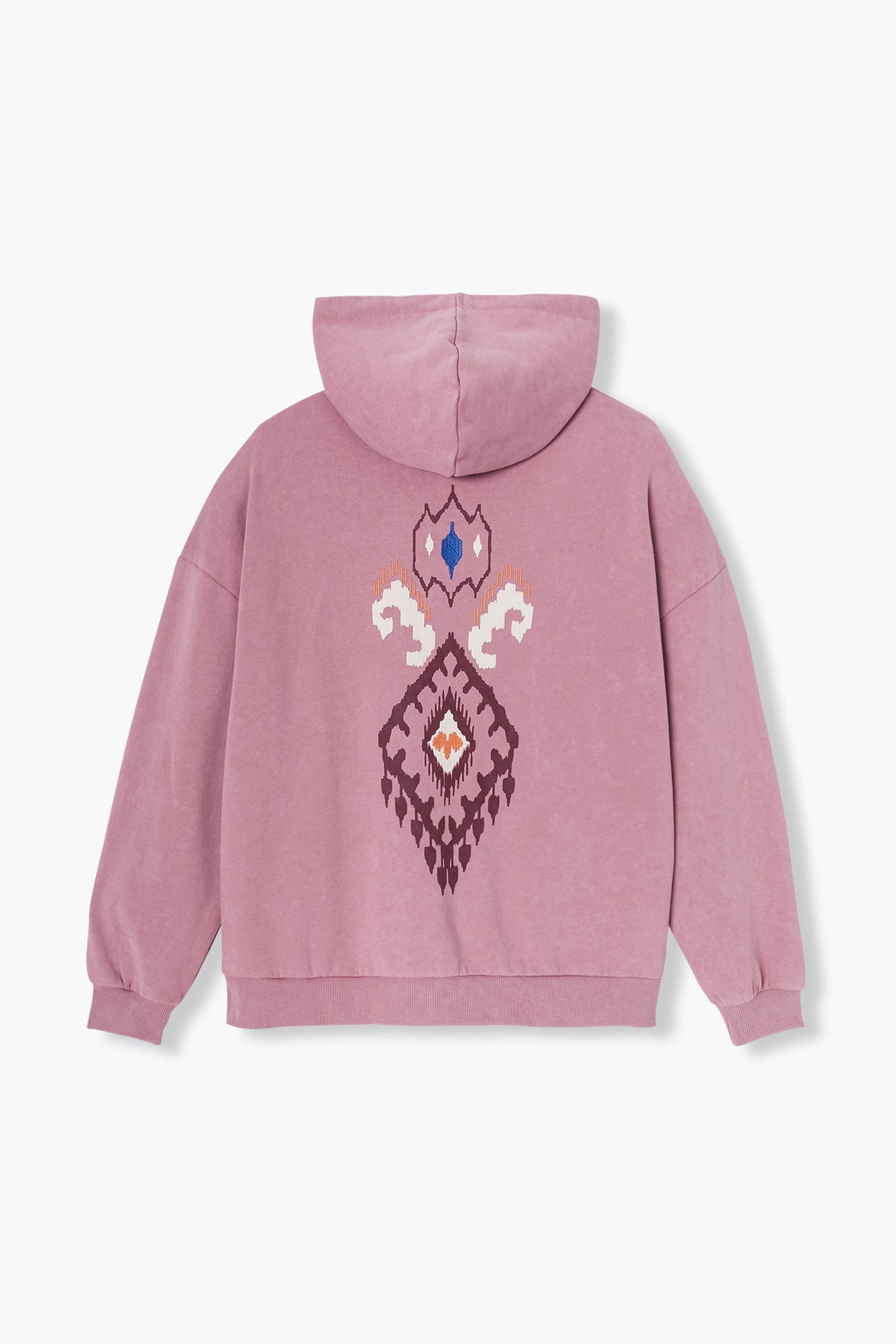 Felta ricamata con cappuccio