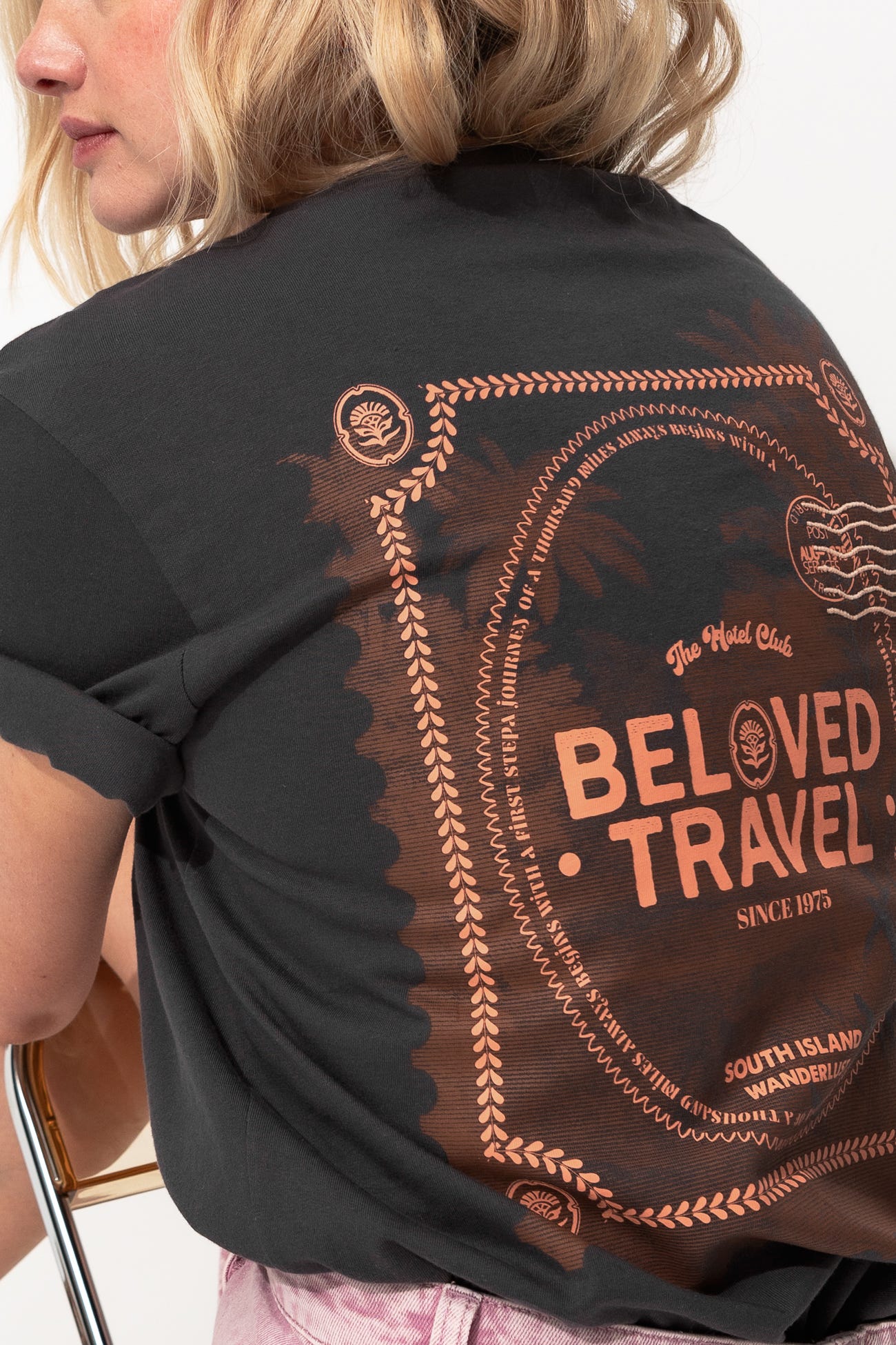 T-shirt à motif devant et dos