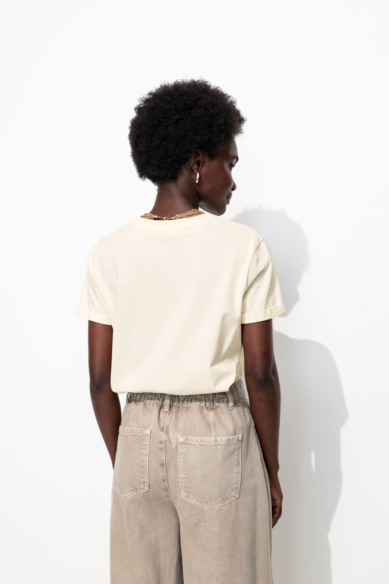 Koszulka z napisem w panterkę