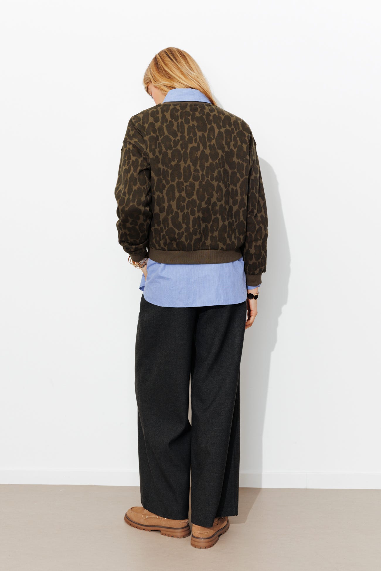 Sweat-shirt léopard Femme