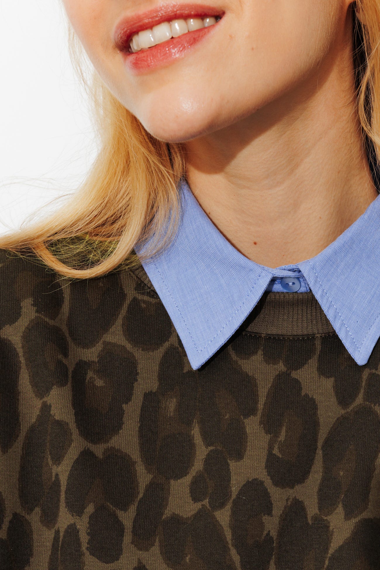 Sweat-shirt léopard Femme