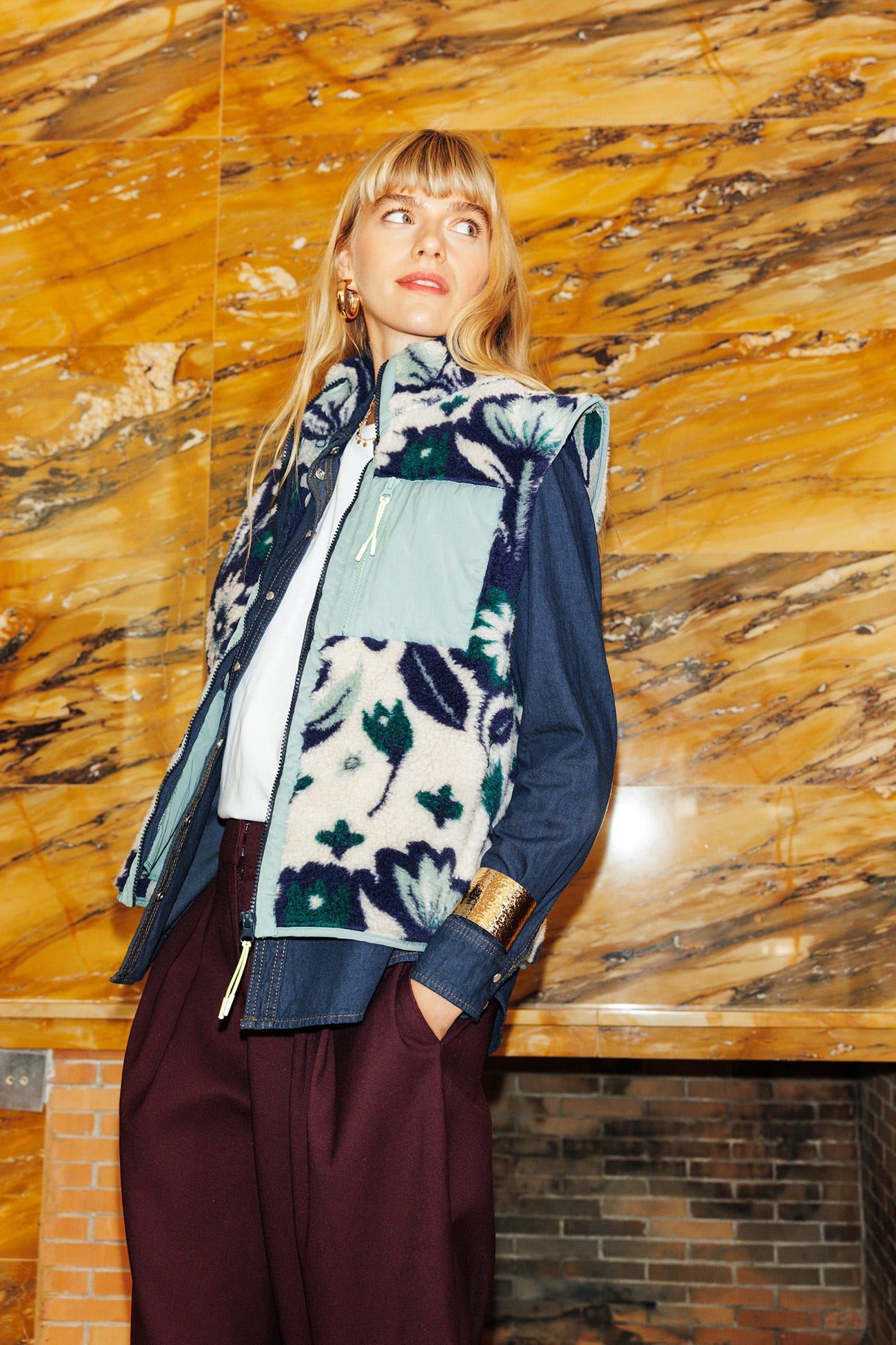 Sweat polaire sans manches