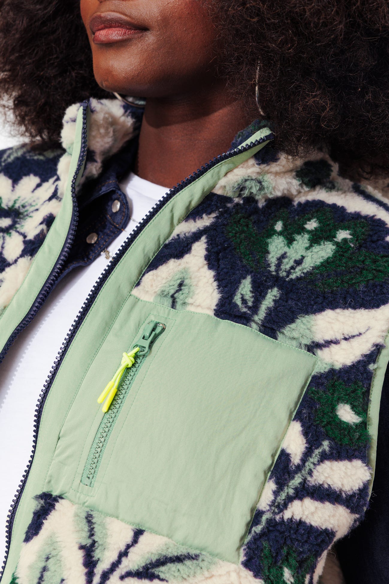 Sweat polaire sans manches