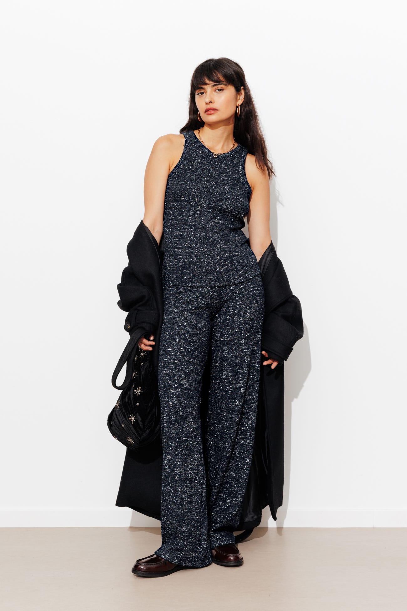 Débardeur à paillettes Femme