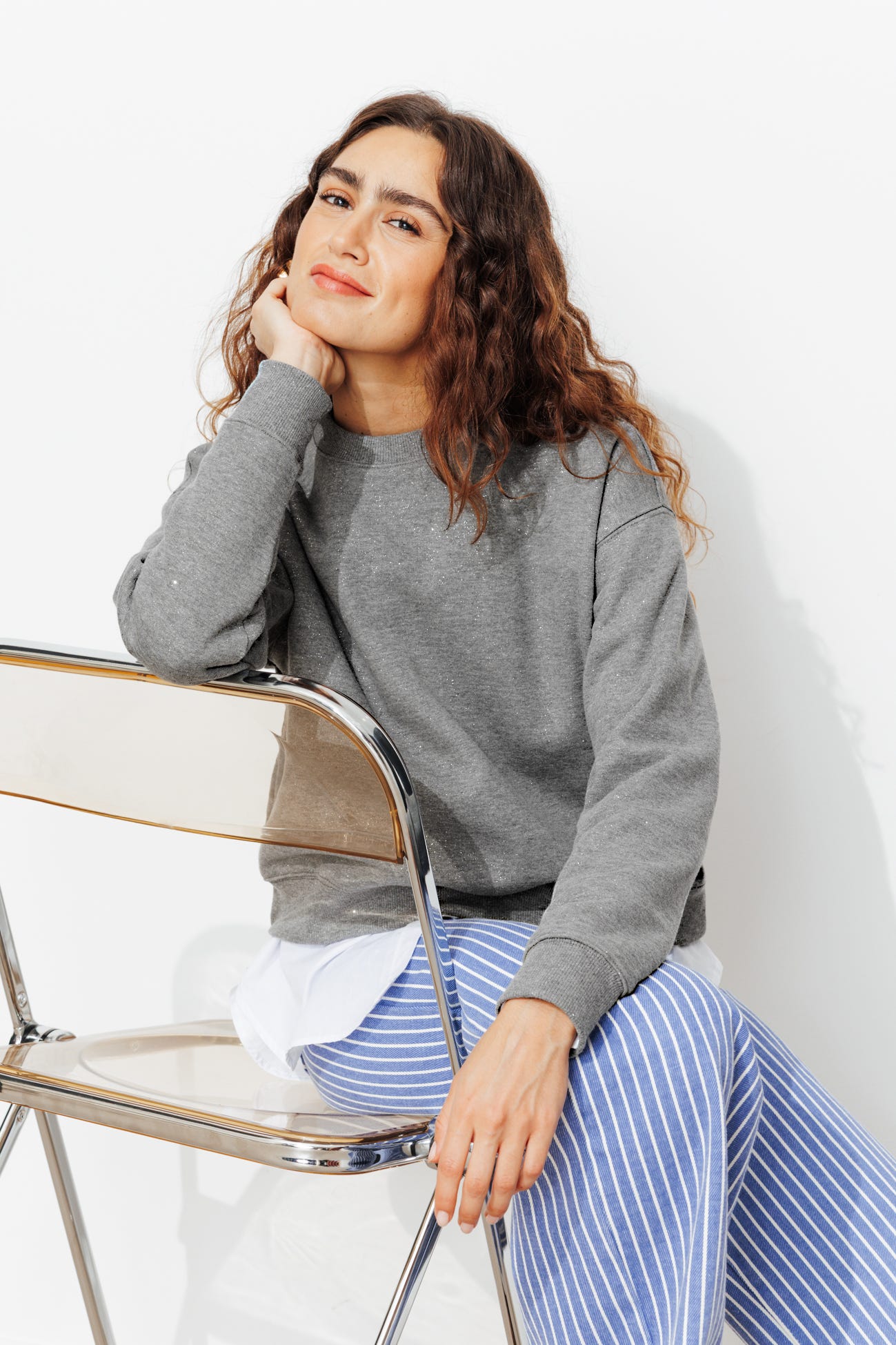 Sweat-shirt à paillettes Femme