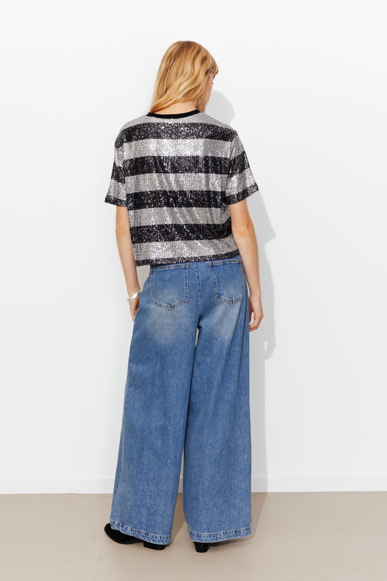 T-shirt à paillettes Femme