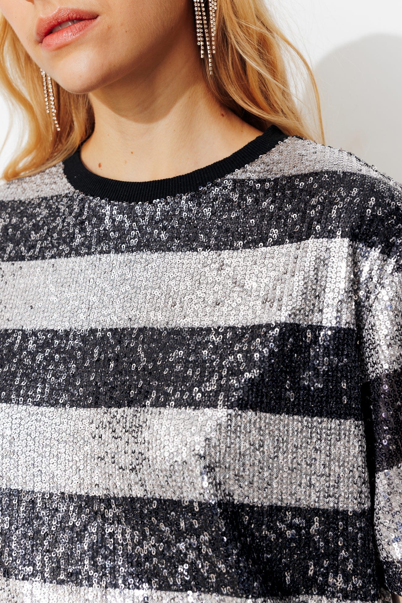 T-shirt à paillettes Femme