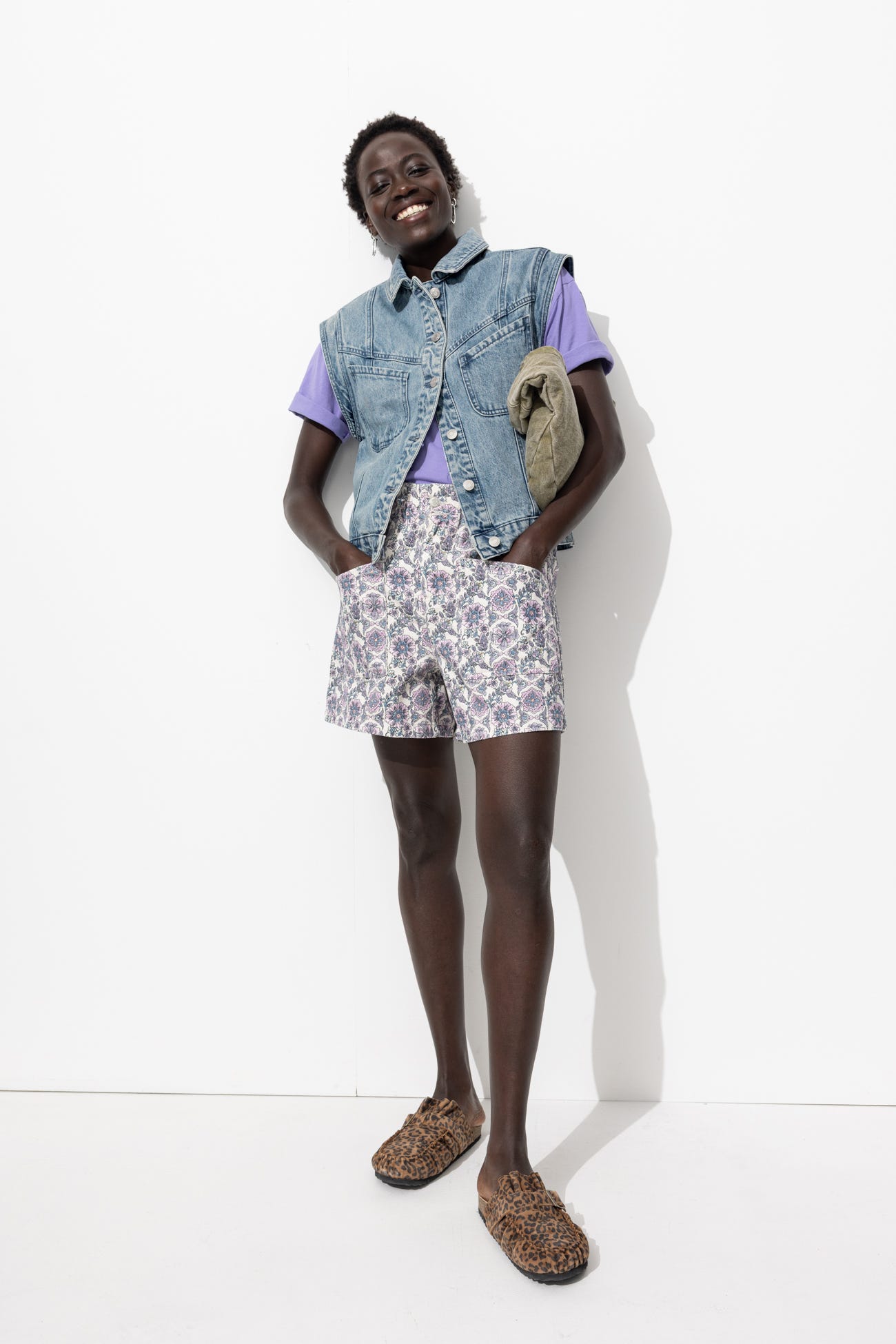 Veste en jean sans manches