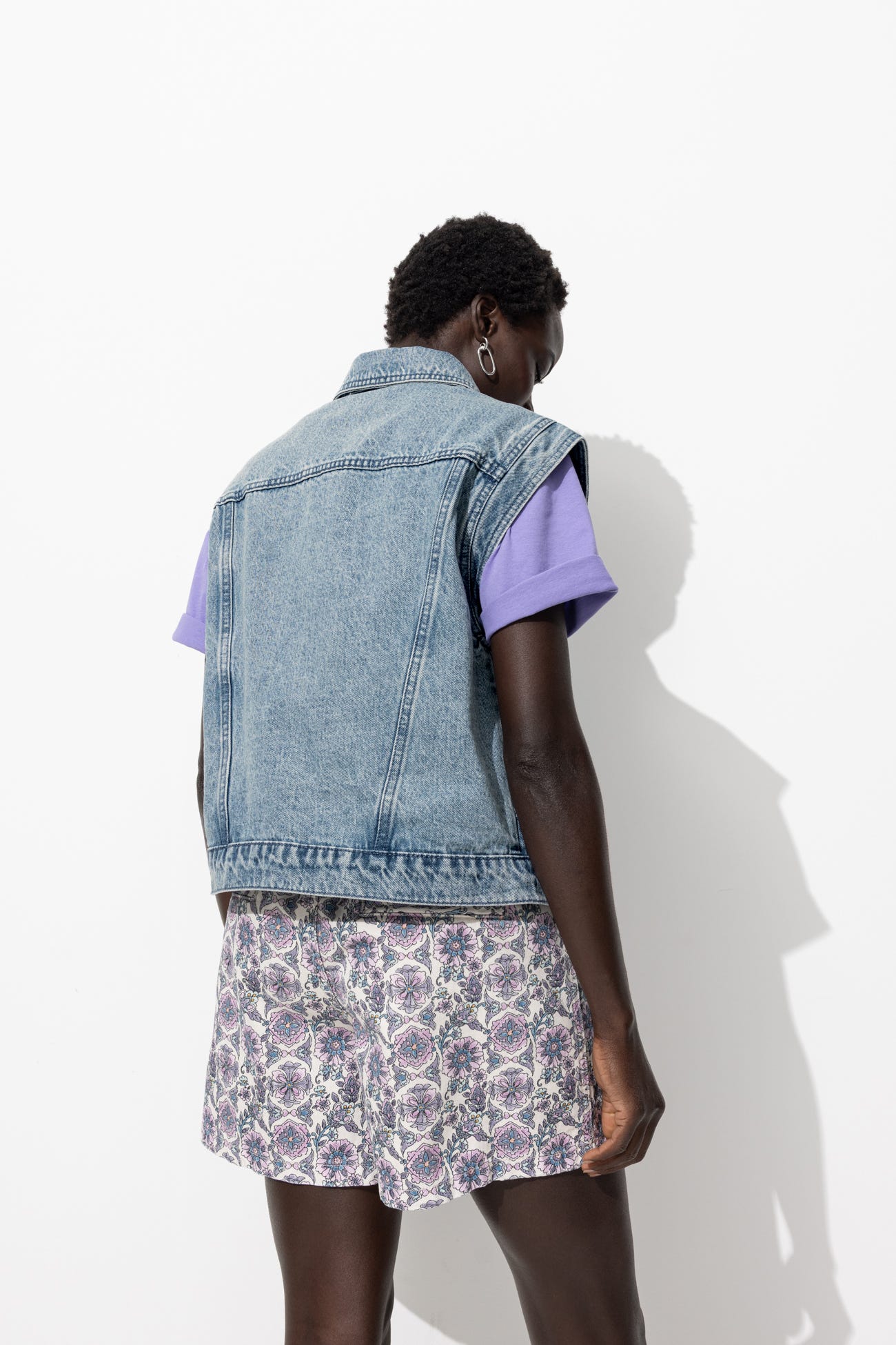 Veste en jean sans manches