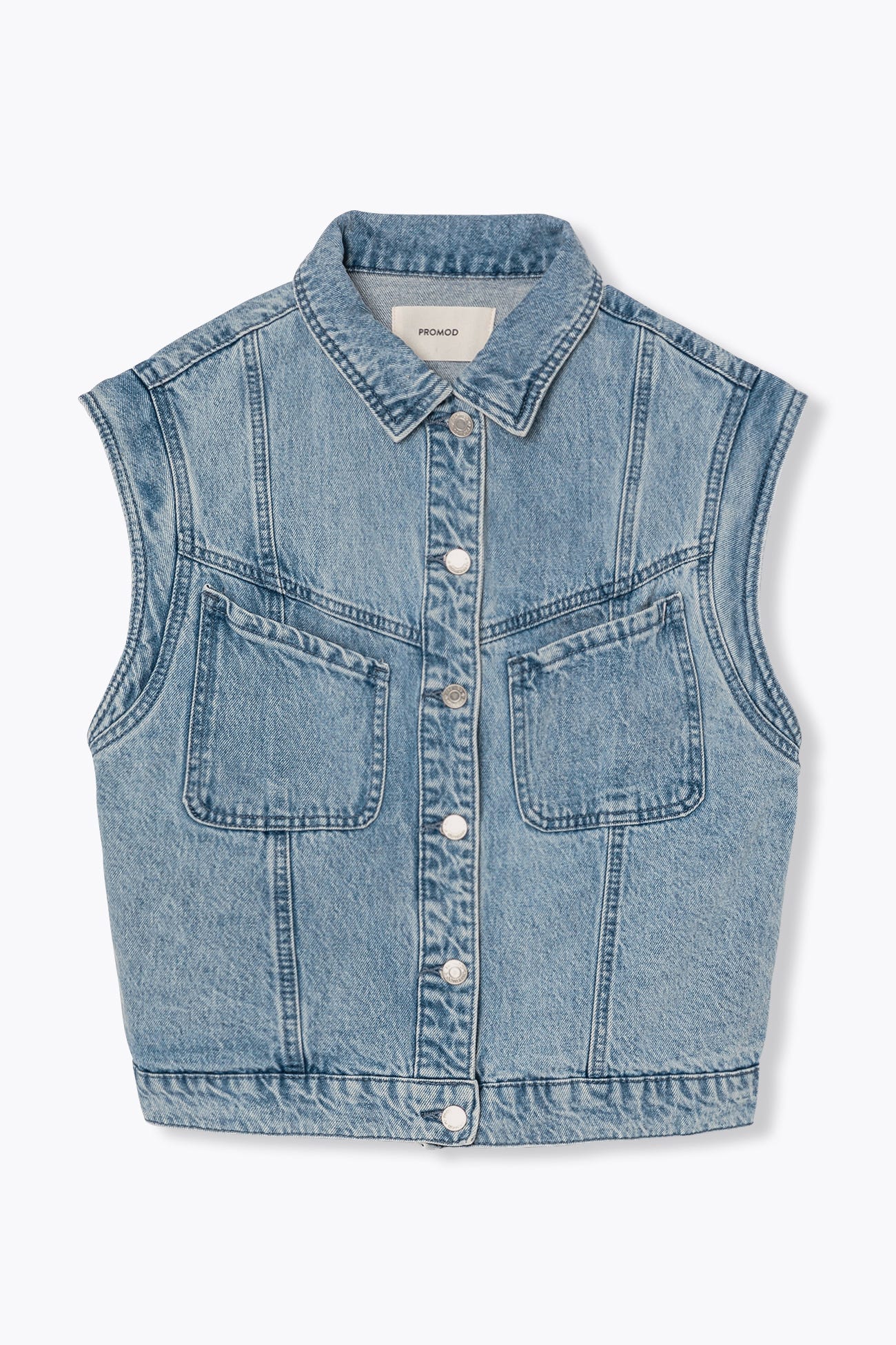 Veste en jean sans manches