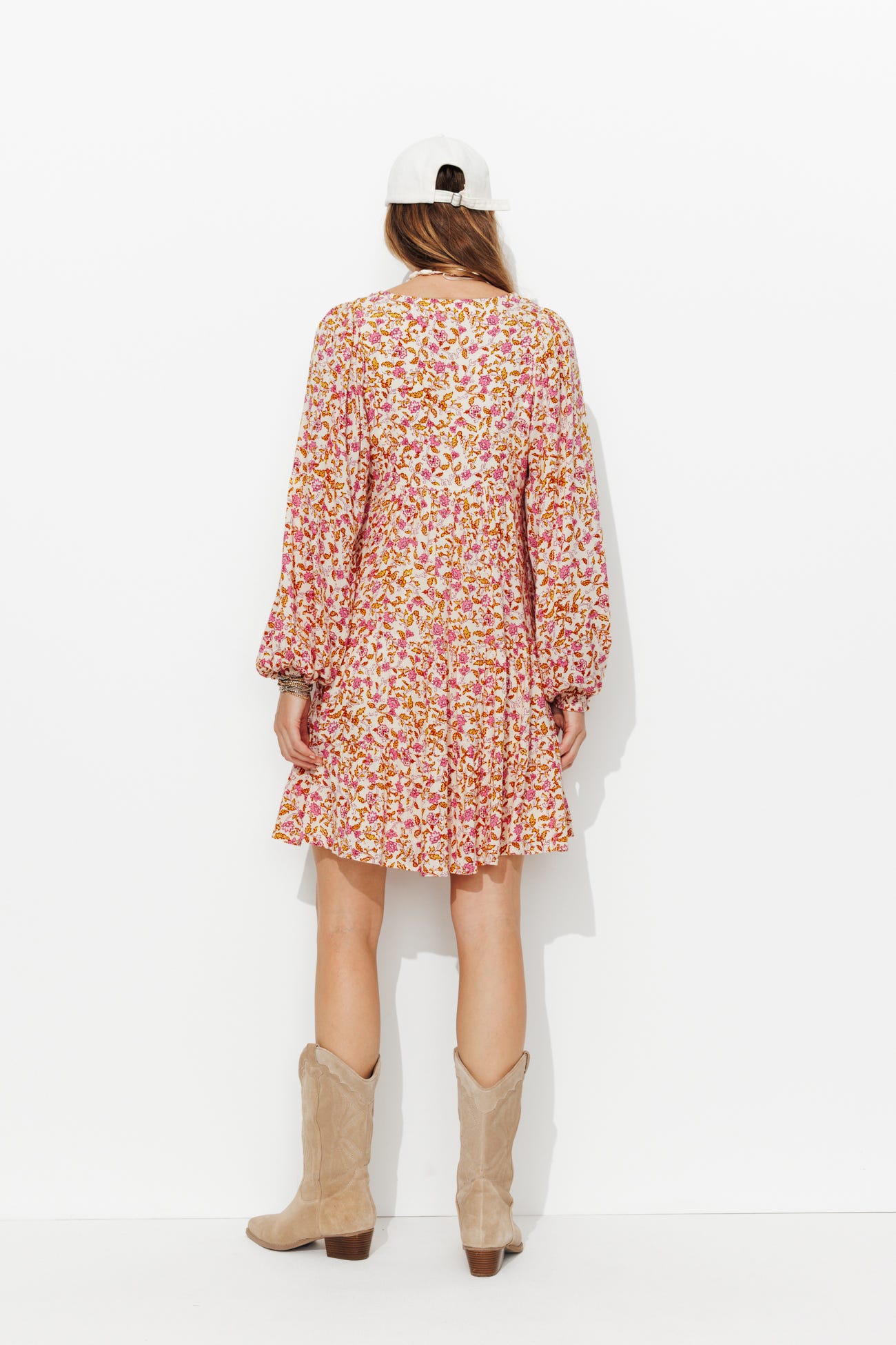 Robe courte imprimée Femme