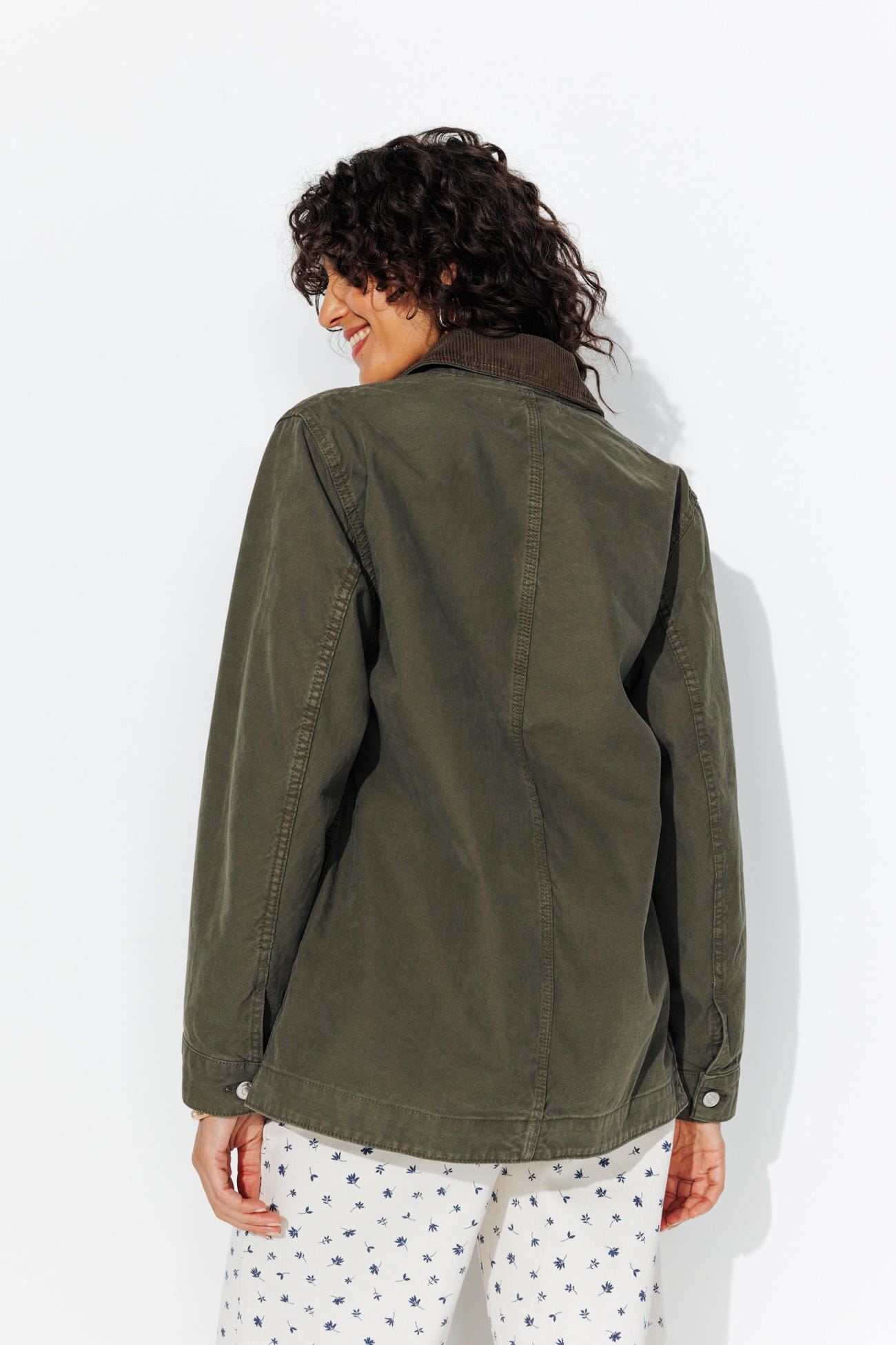 Veste en toile délavé Femme