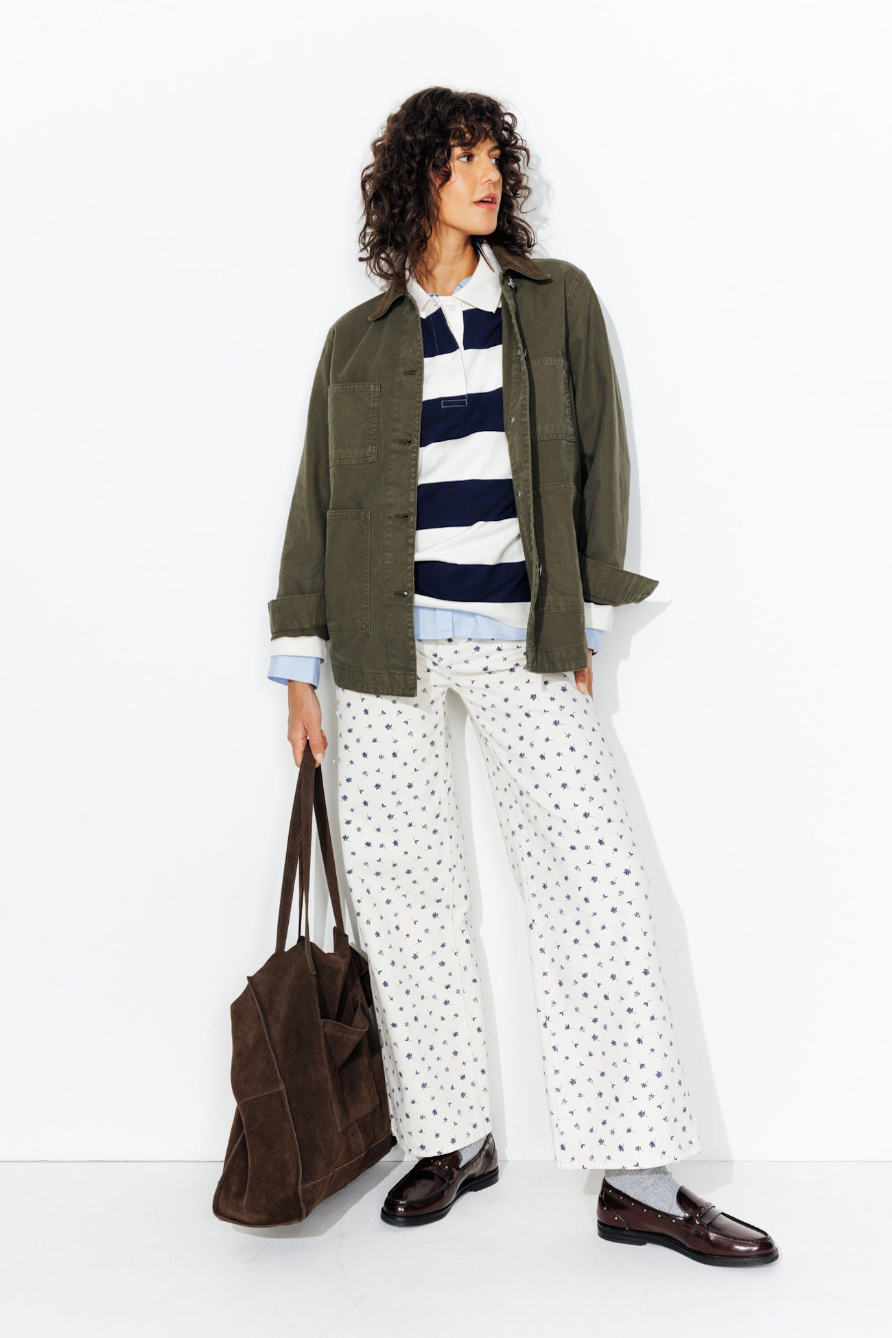 Veste en toile délavé Femme