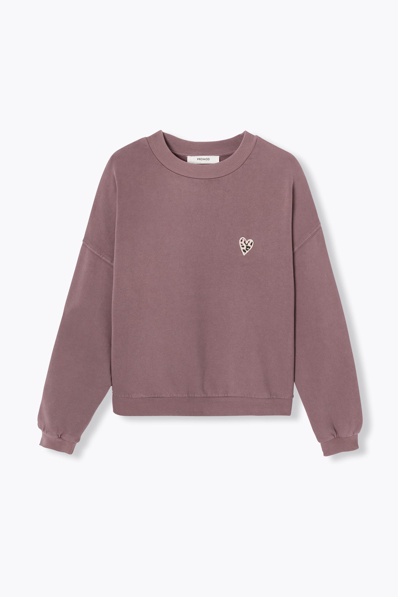 Sudadera corazón bordado