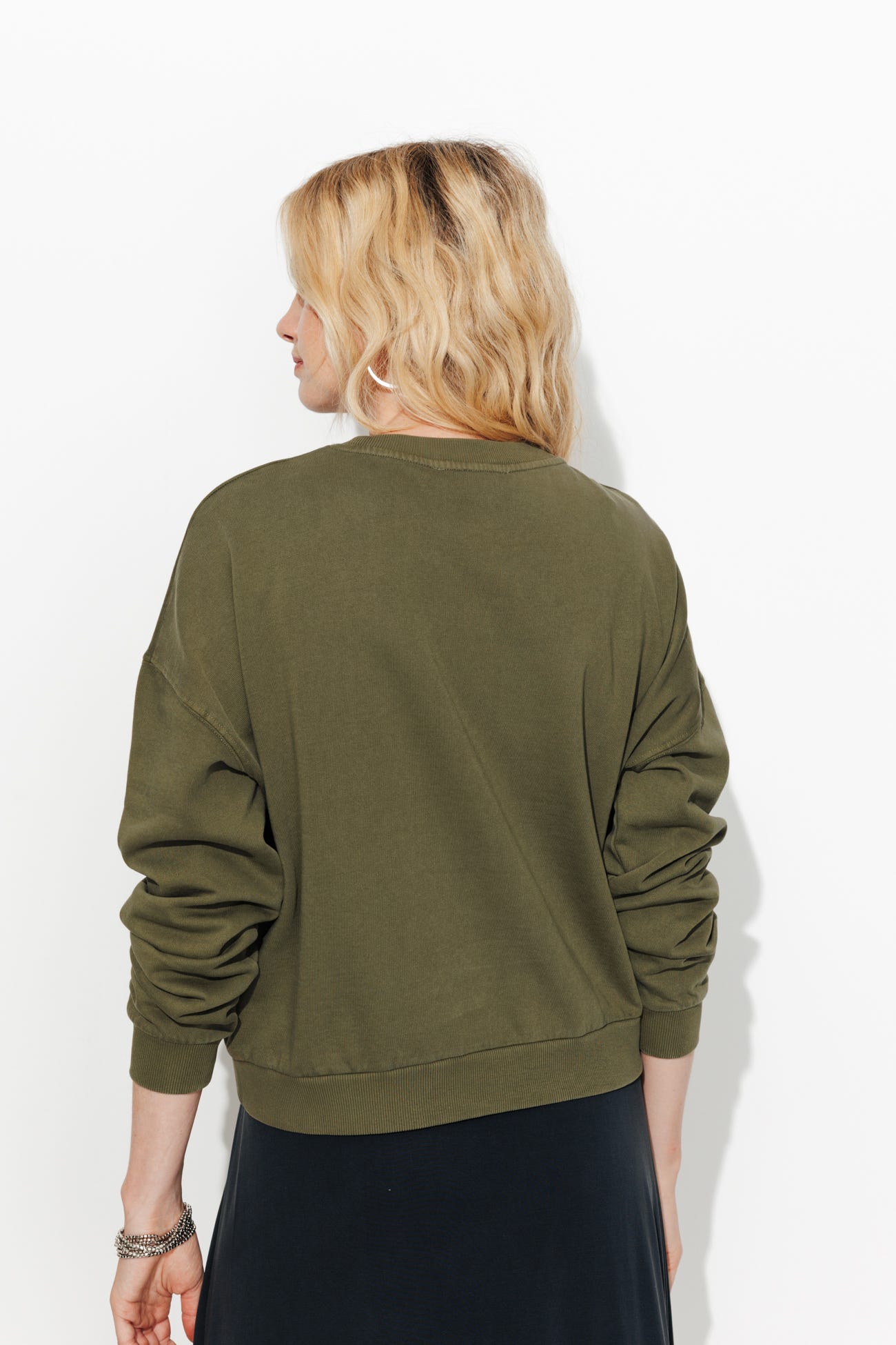 Sweat-shirt coeur brodé Femme
