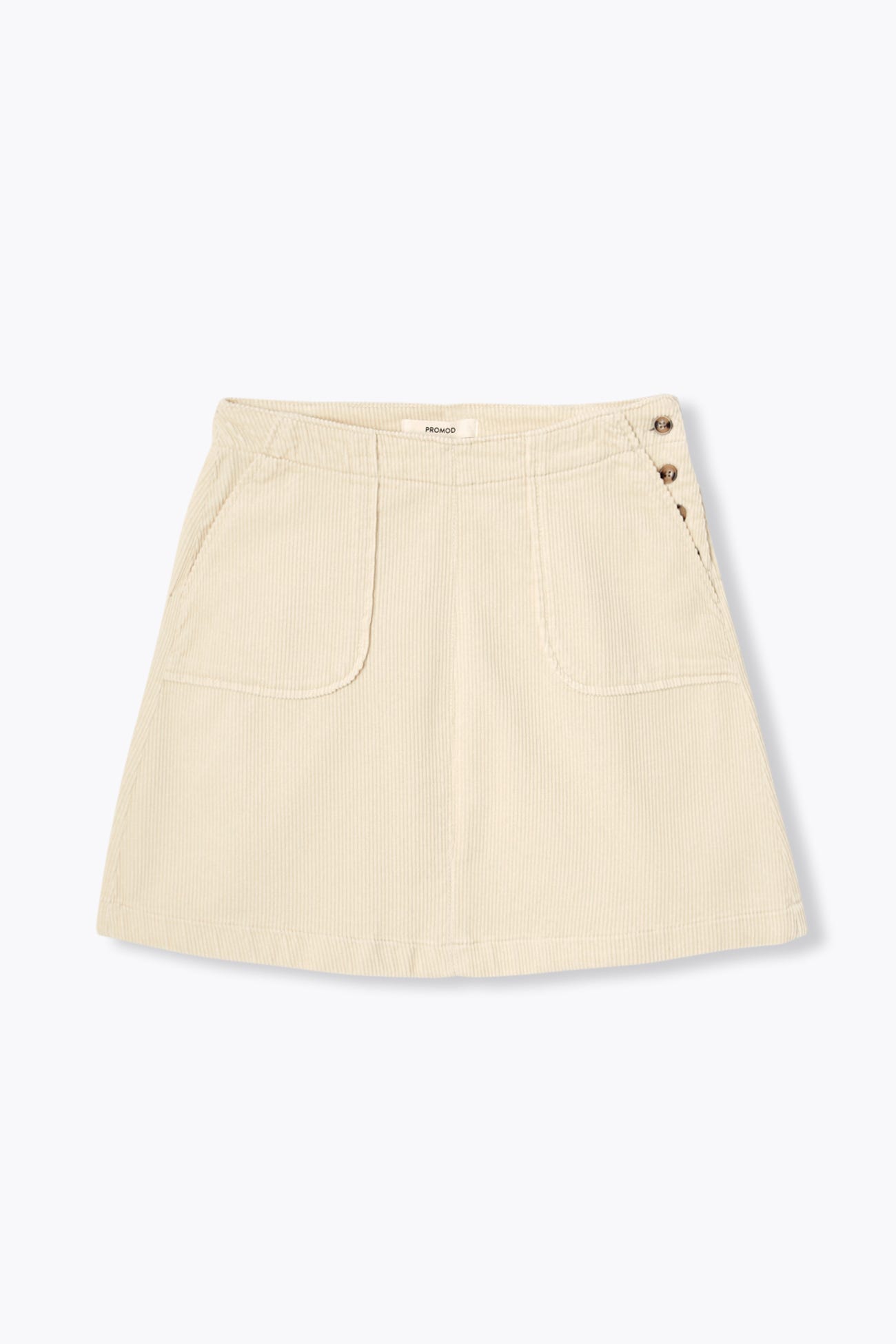Short corduroy skirt