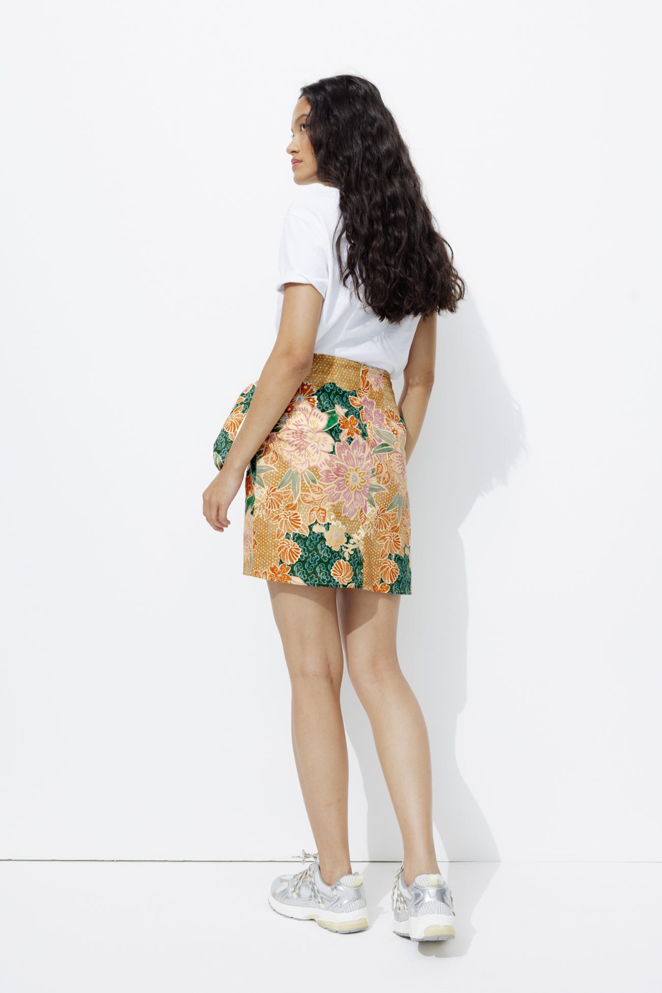 Jupe courte imprimée Femme