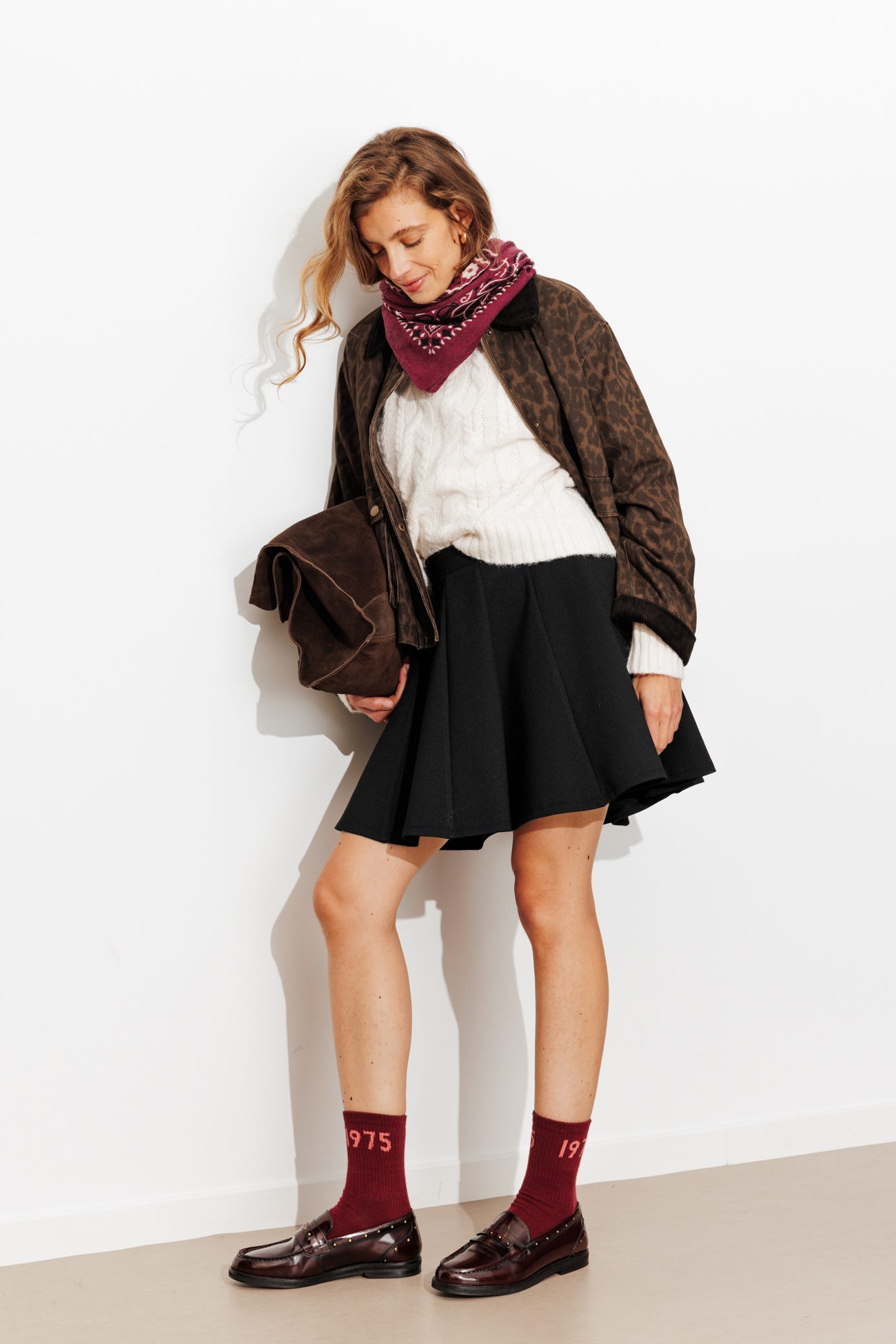 Jupe courte patineuse Femme