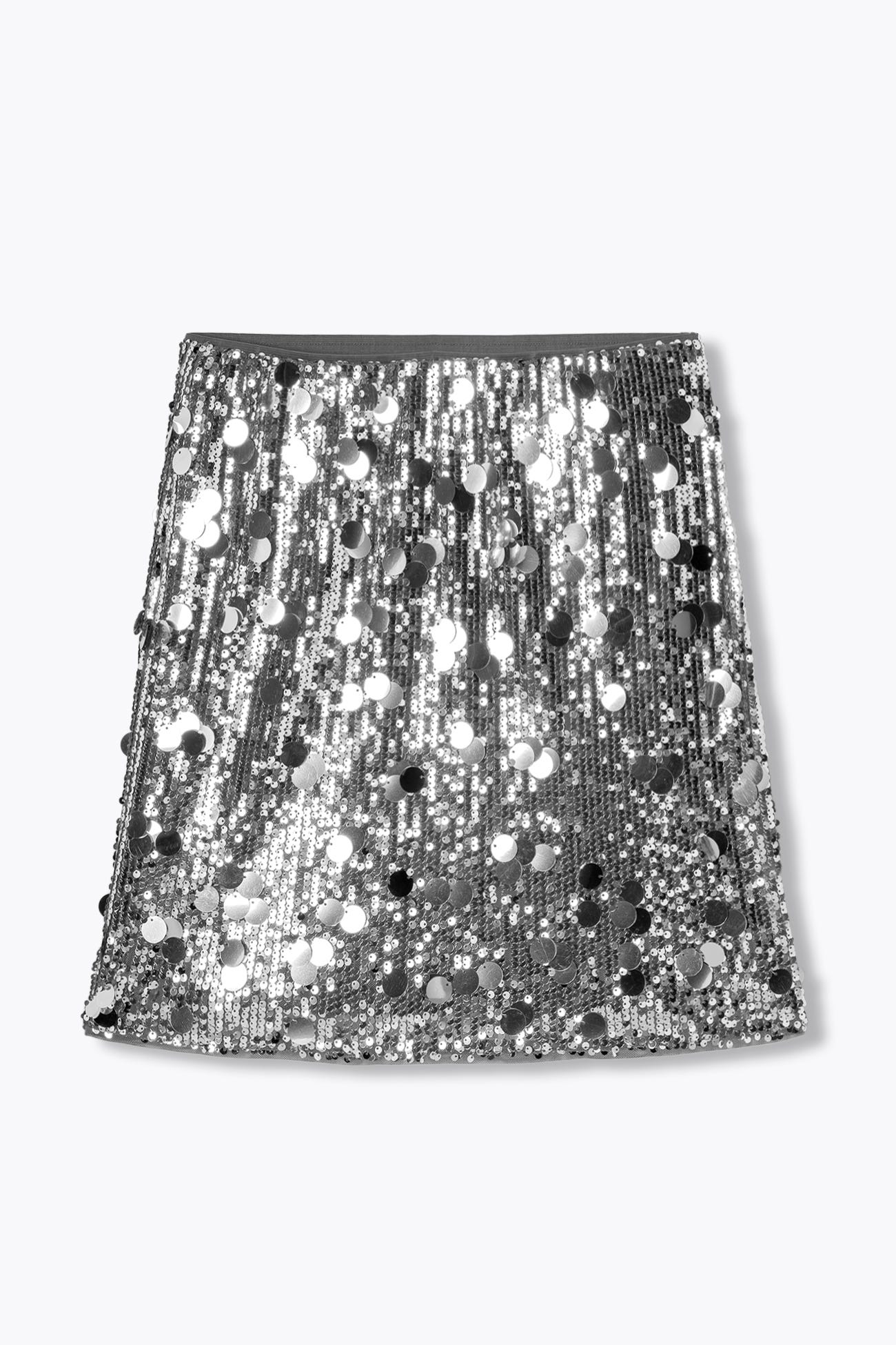 Falda corta lentejuelas