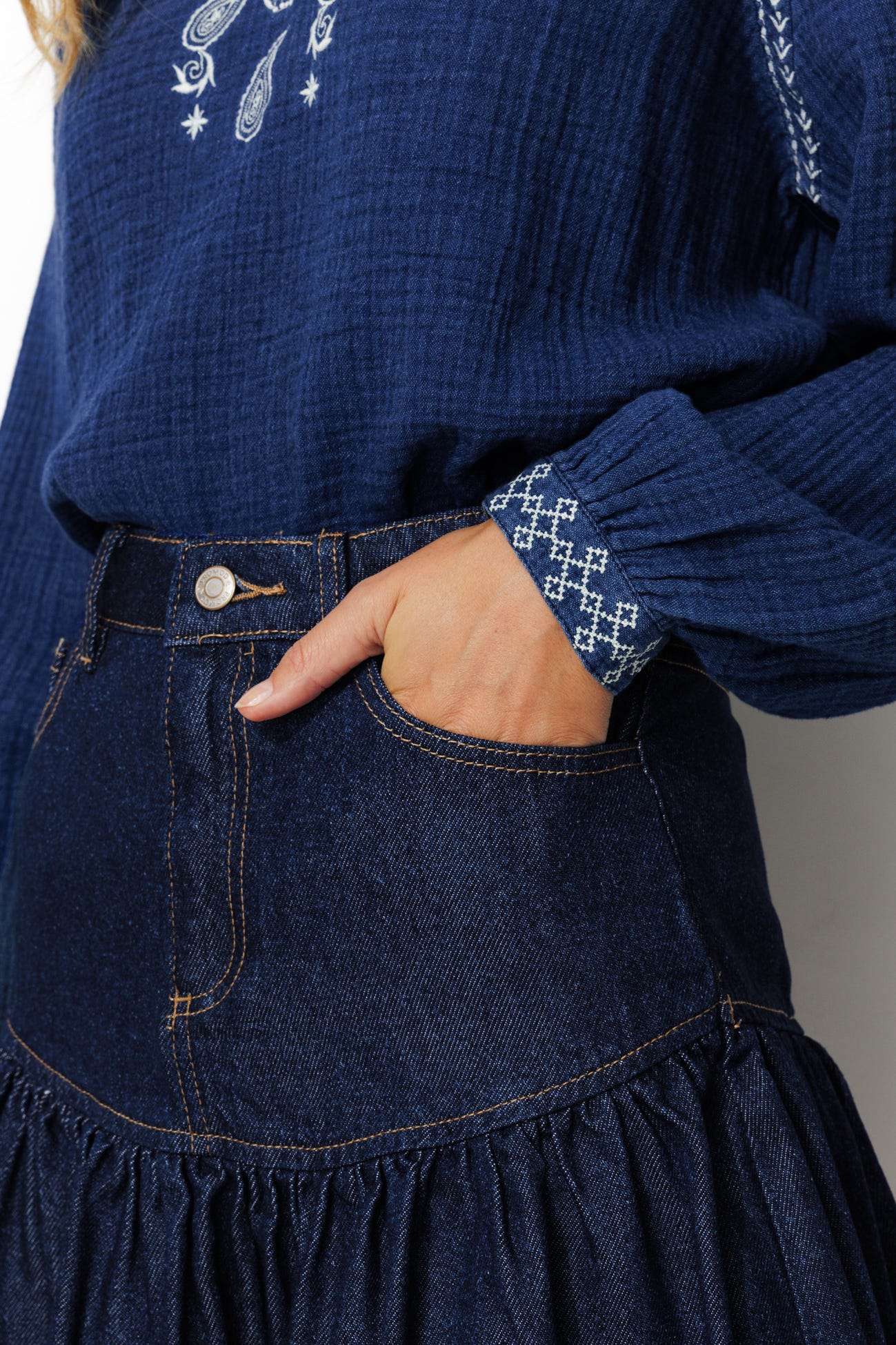 Kurzer Jeansrock