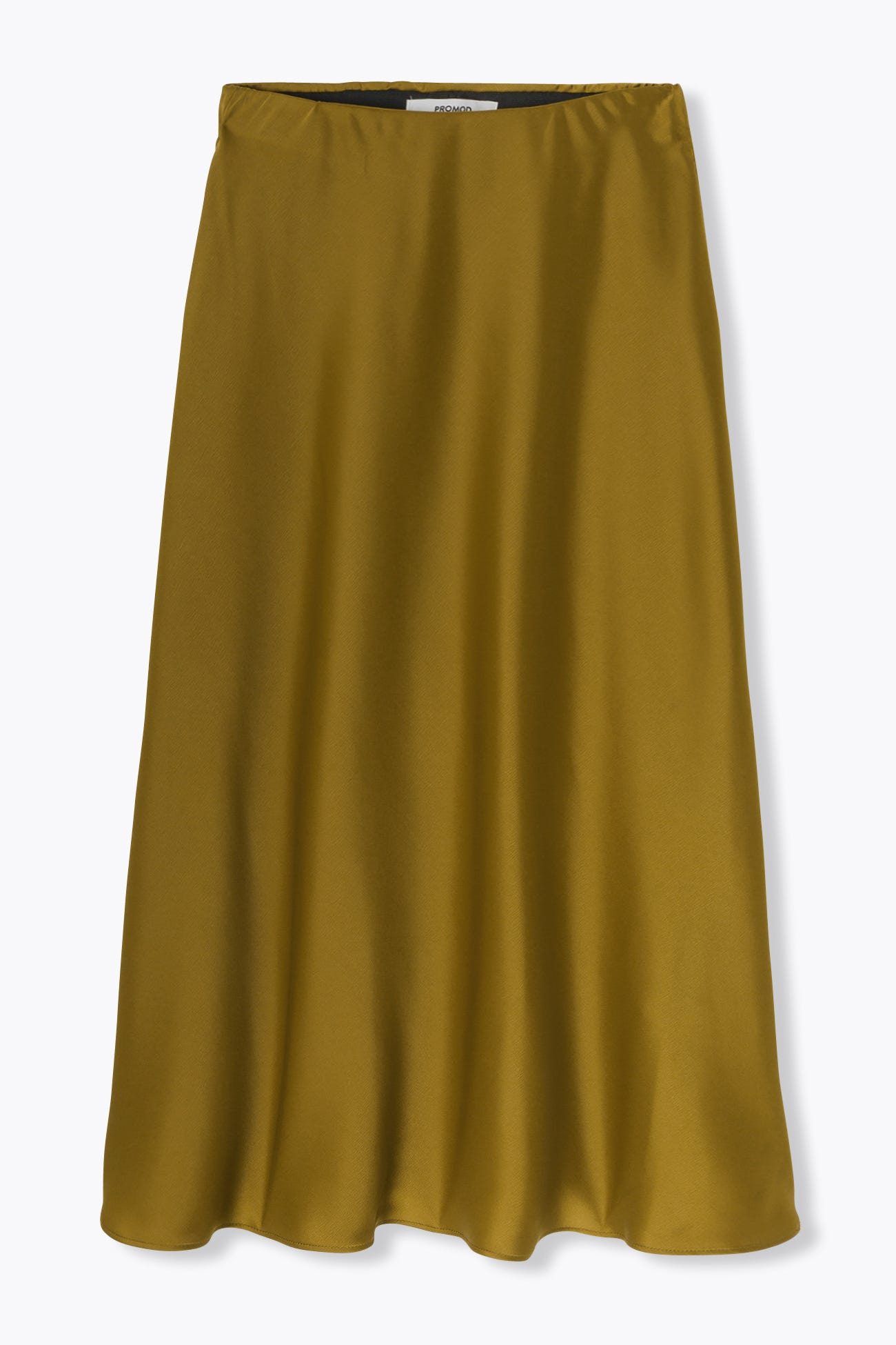 Jupe midi en satin Femme