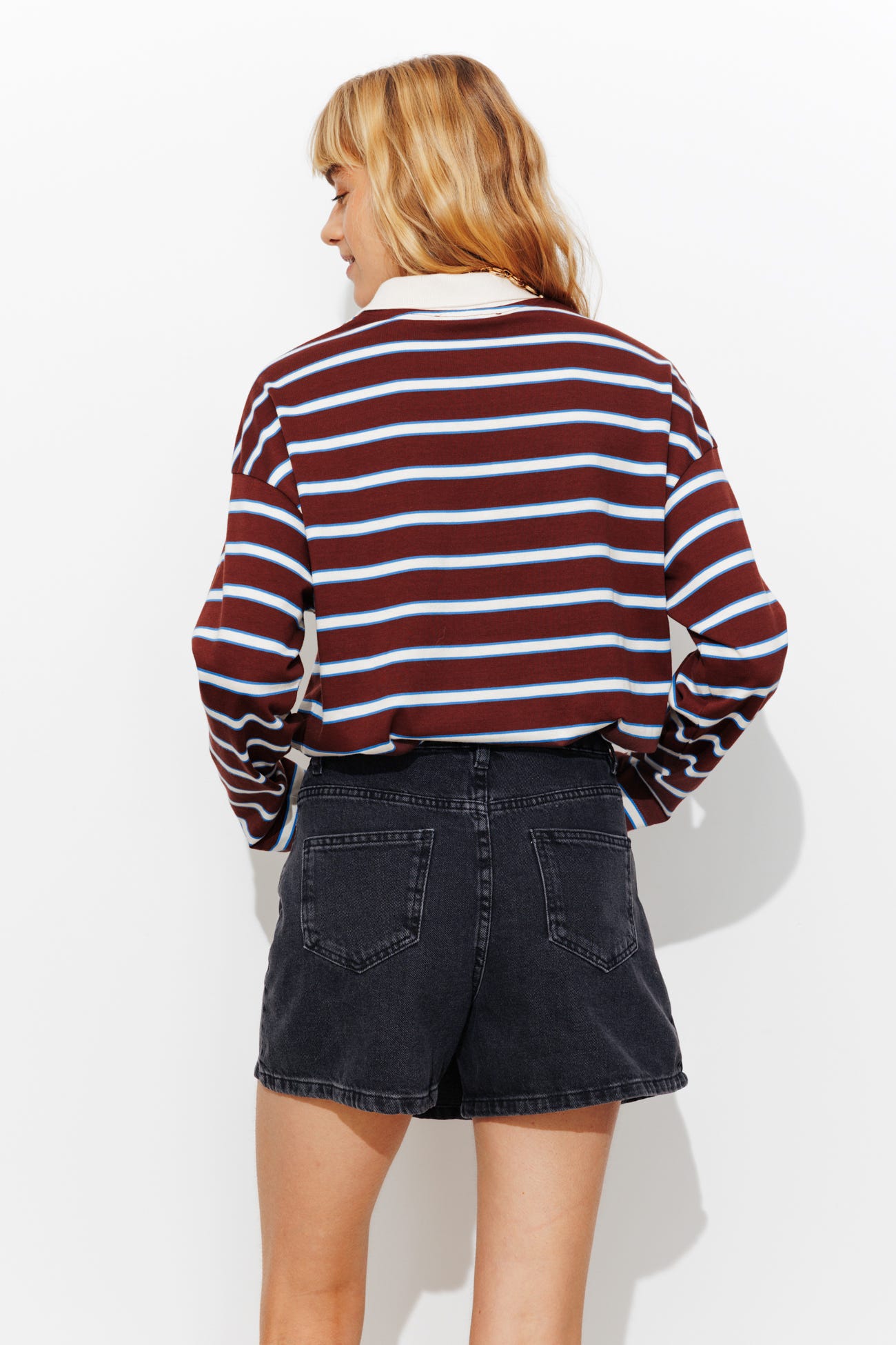 Mini jupe-short en jean