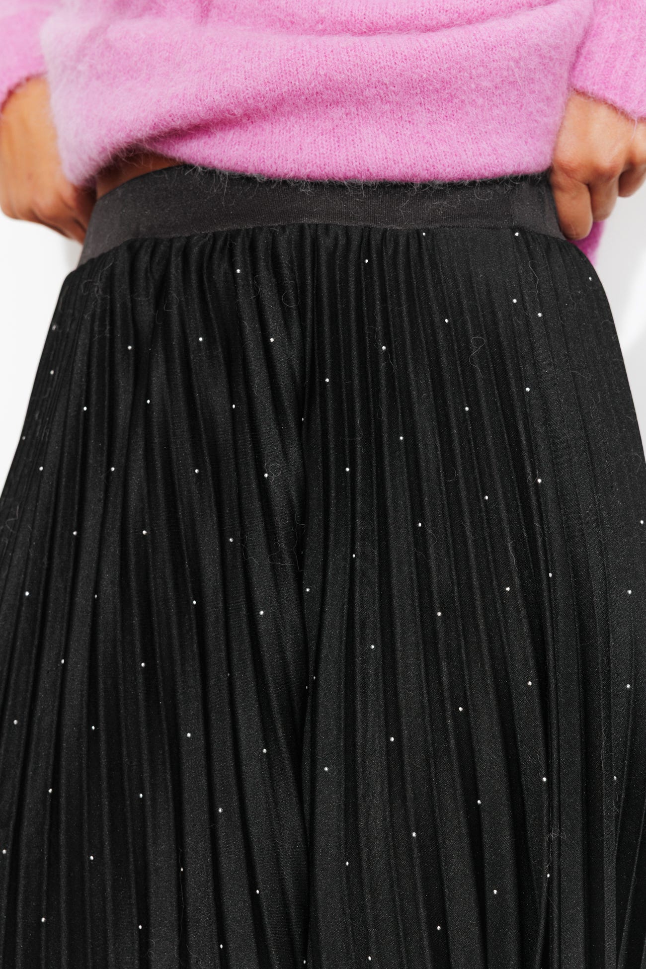 Falda plisada LUNA con strass