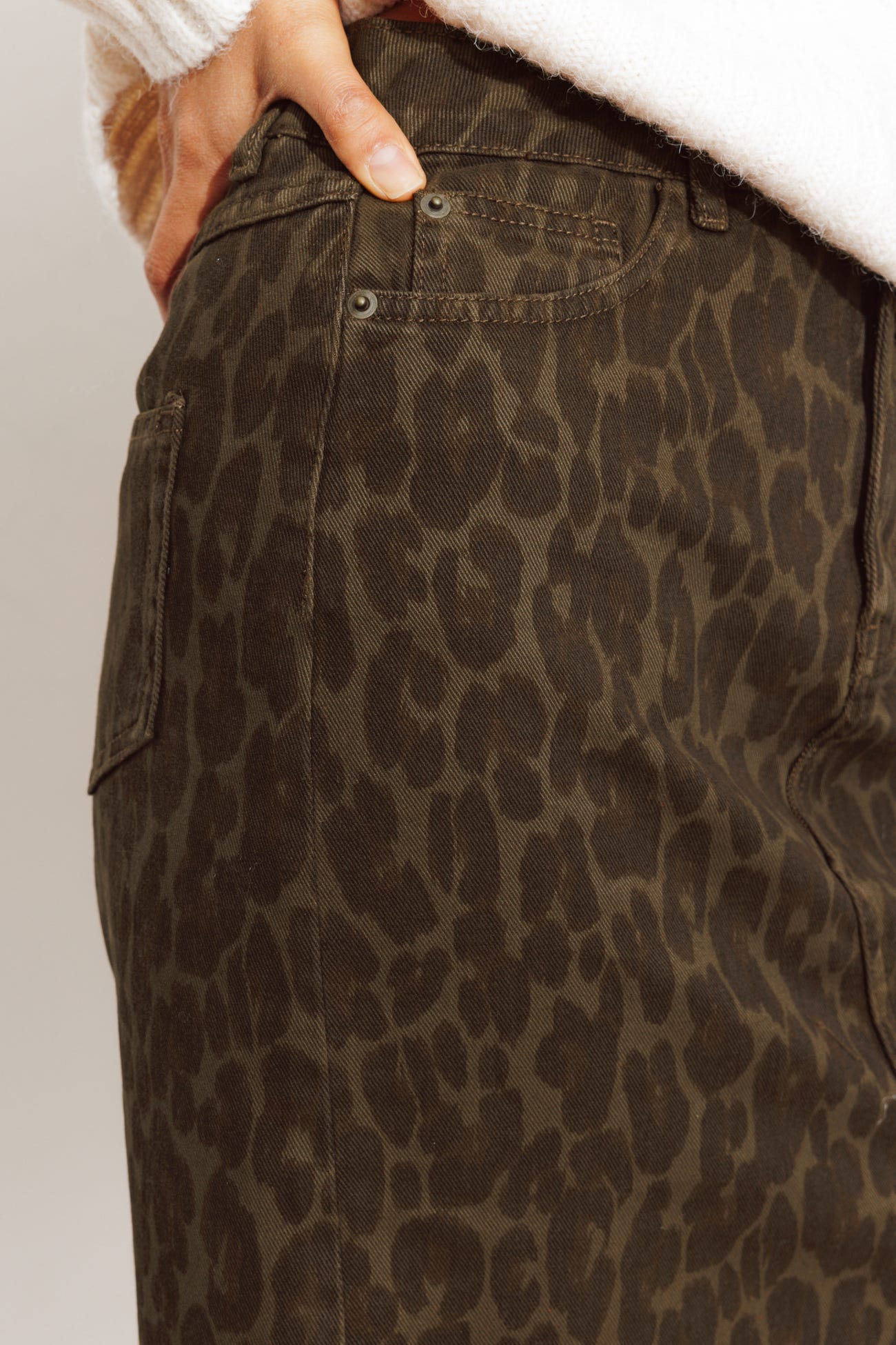 Jupe courte léopard Femme