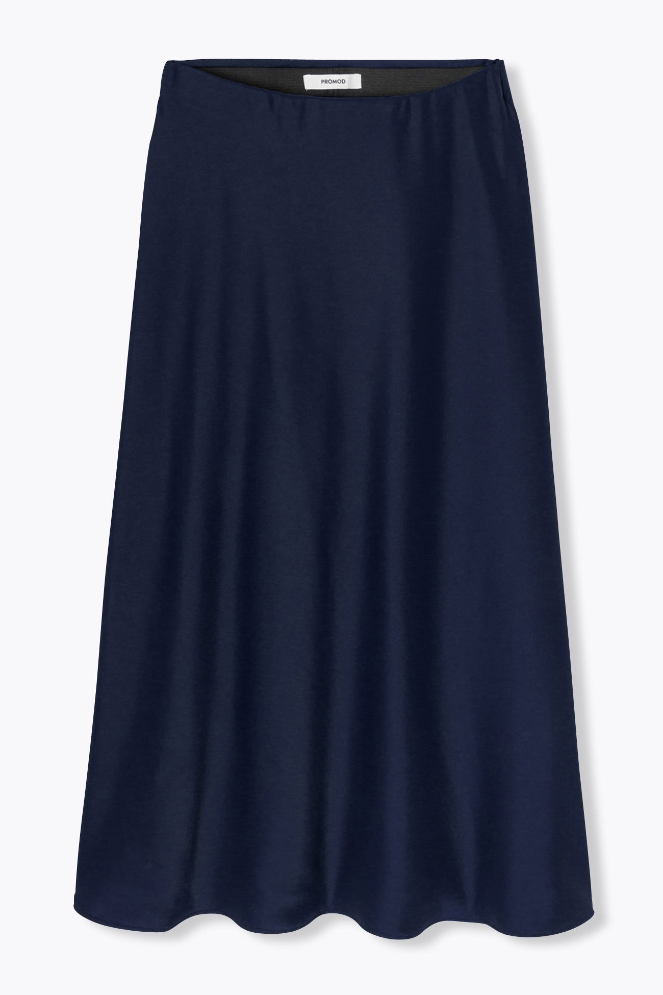 Jupe midi en satin Femme