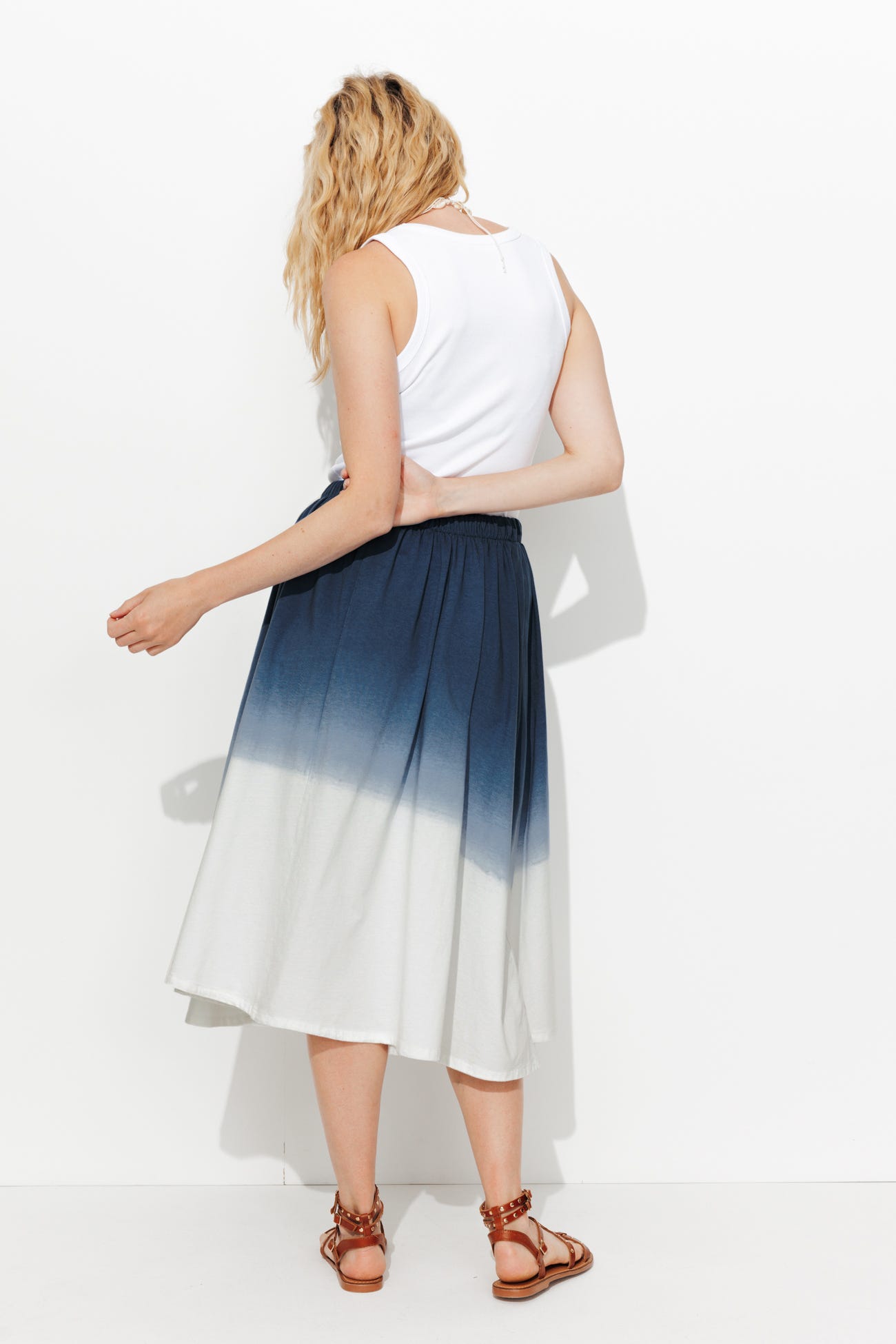 Jupe en jersey tie dye Femme