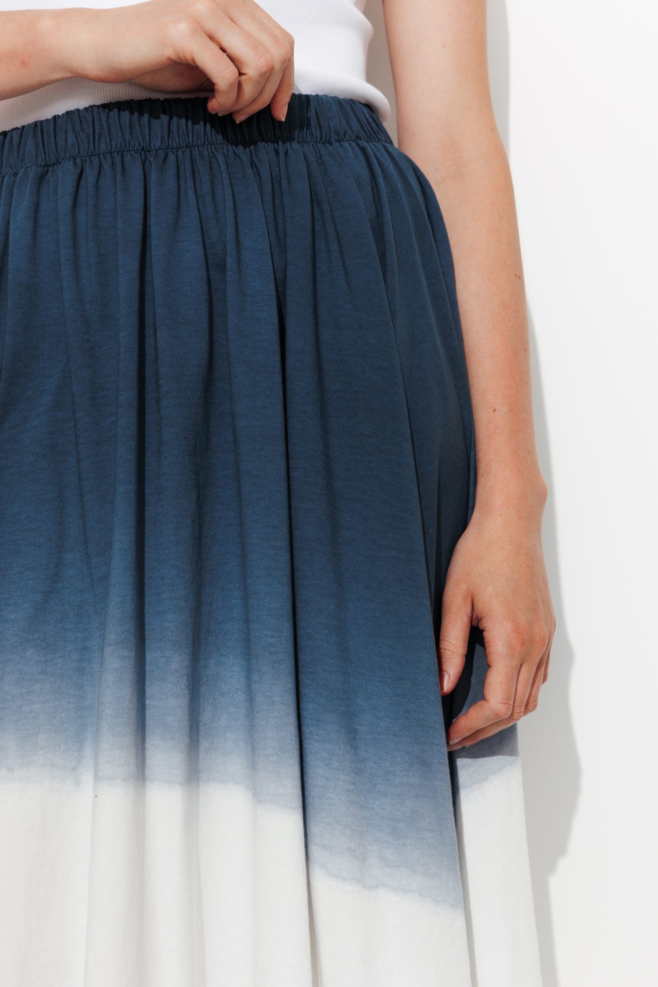 Jupe en jersey tie dye Femme