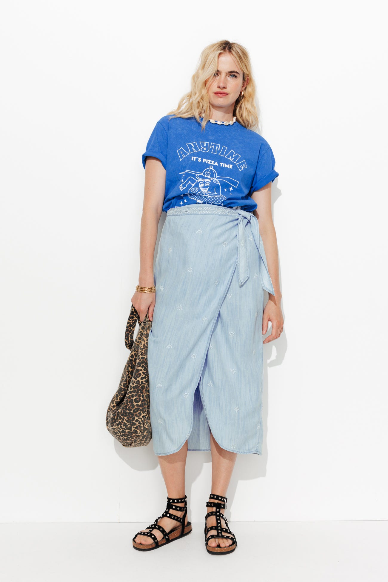 Gonna midi a portafoglio