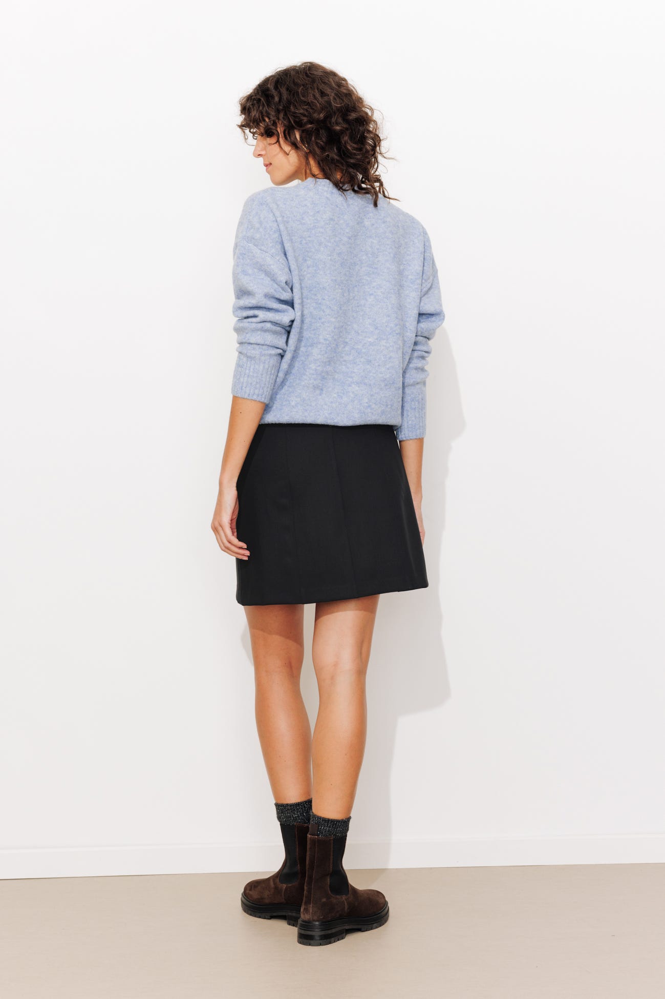 A-line mini skirt
