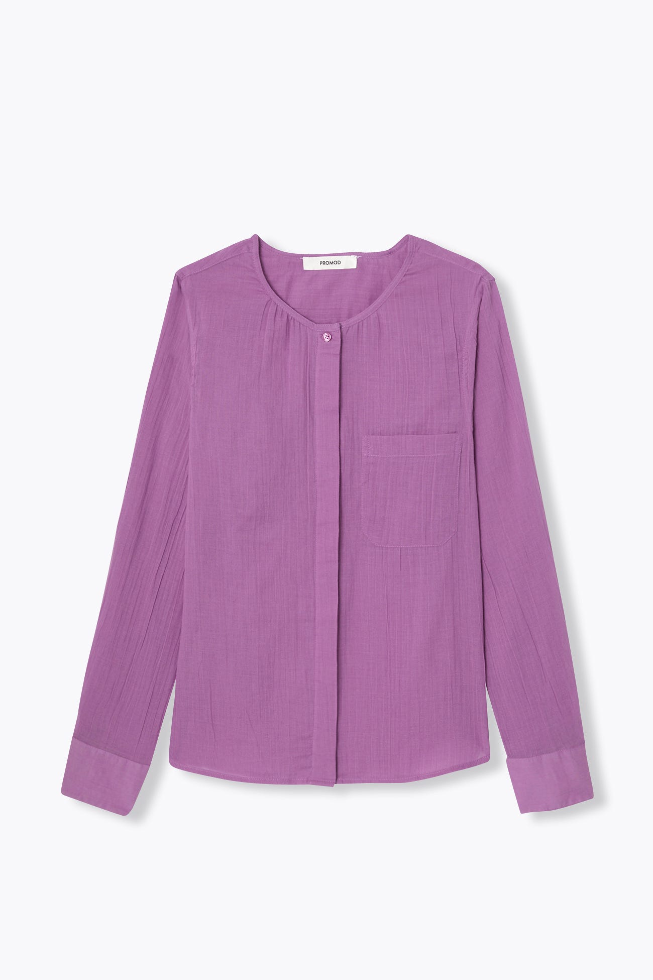 Chemise froissée unie Femme