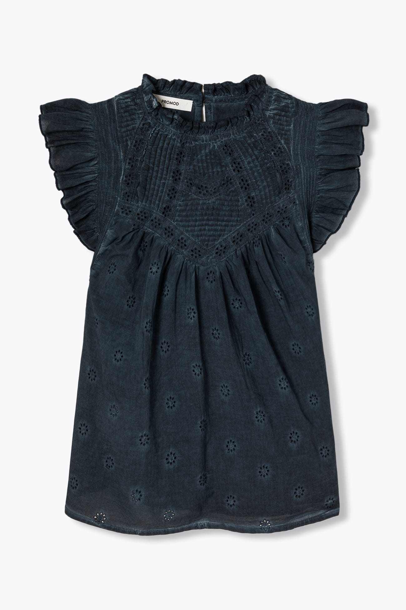 Blusa ricamo a punto inglese