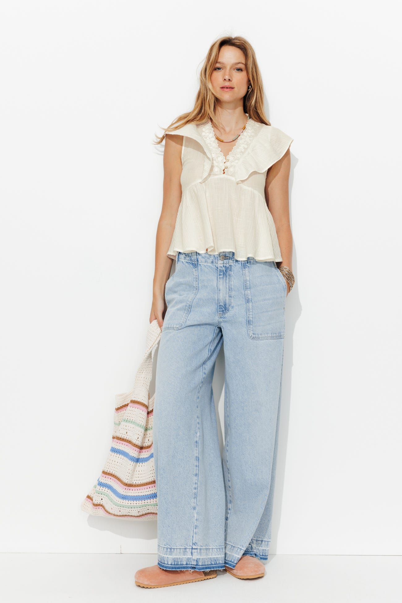 Blouse brodée Femme