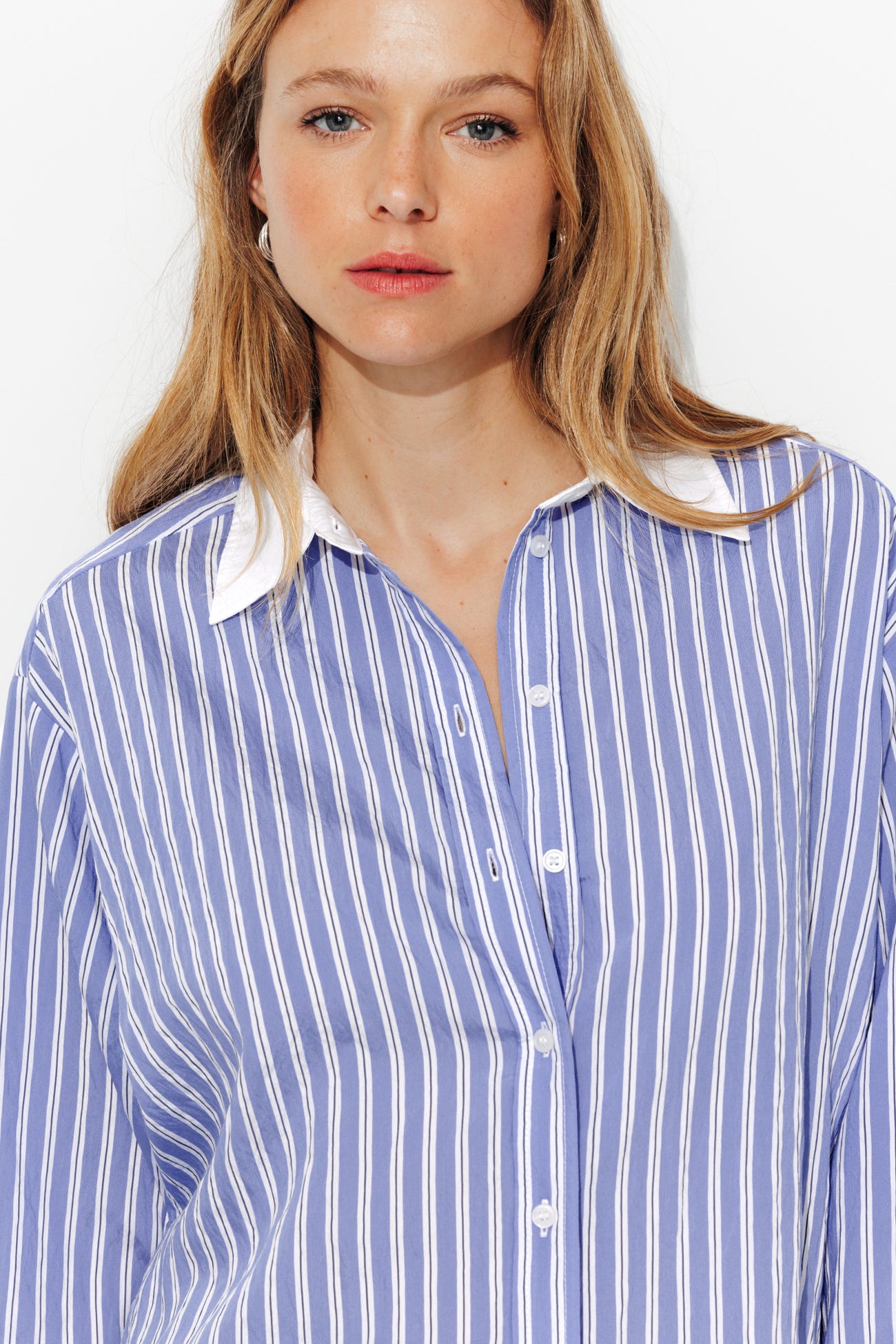 Camicia corta a righe
