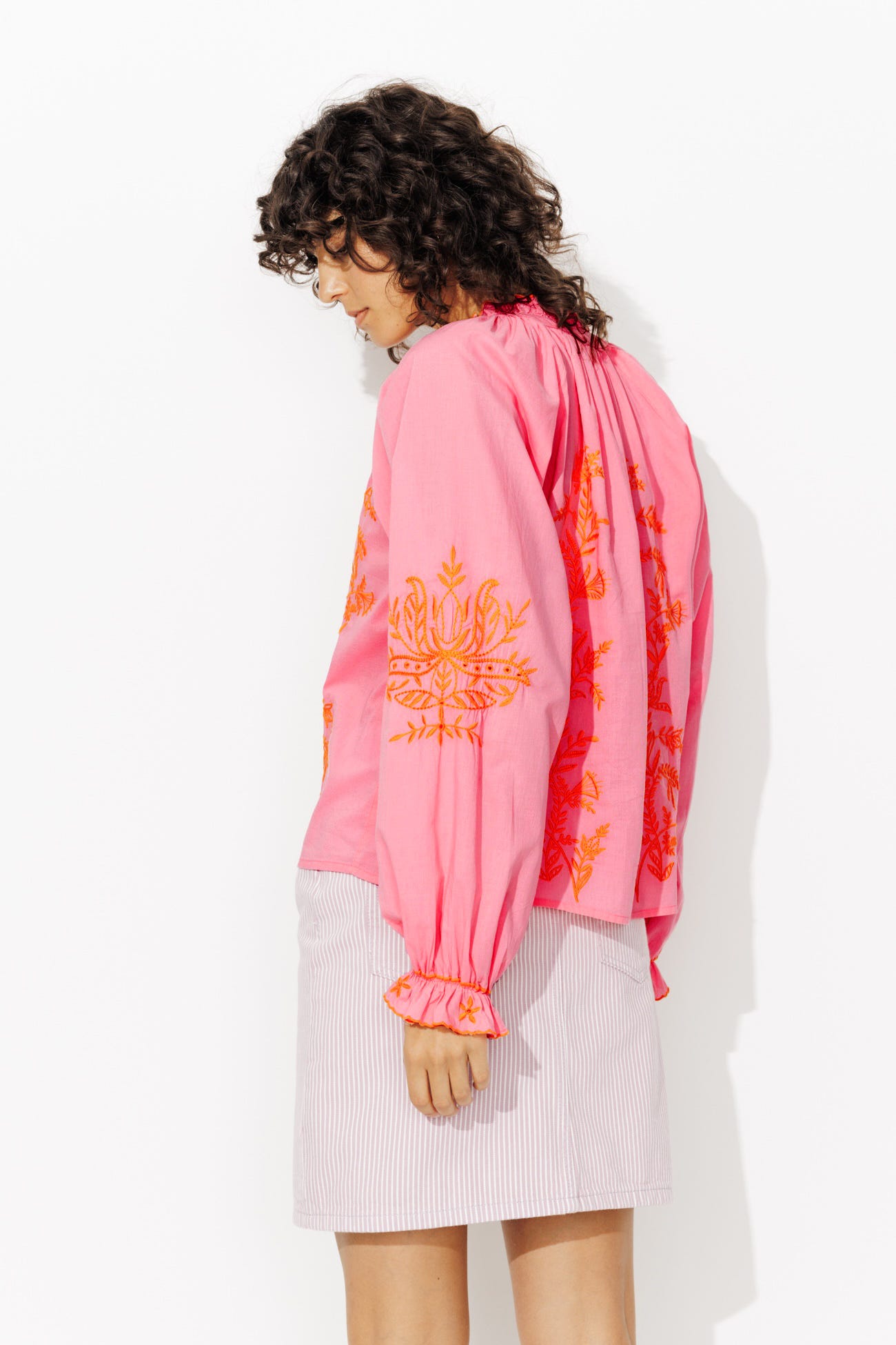Chemise brodée Femme