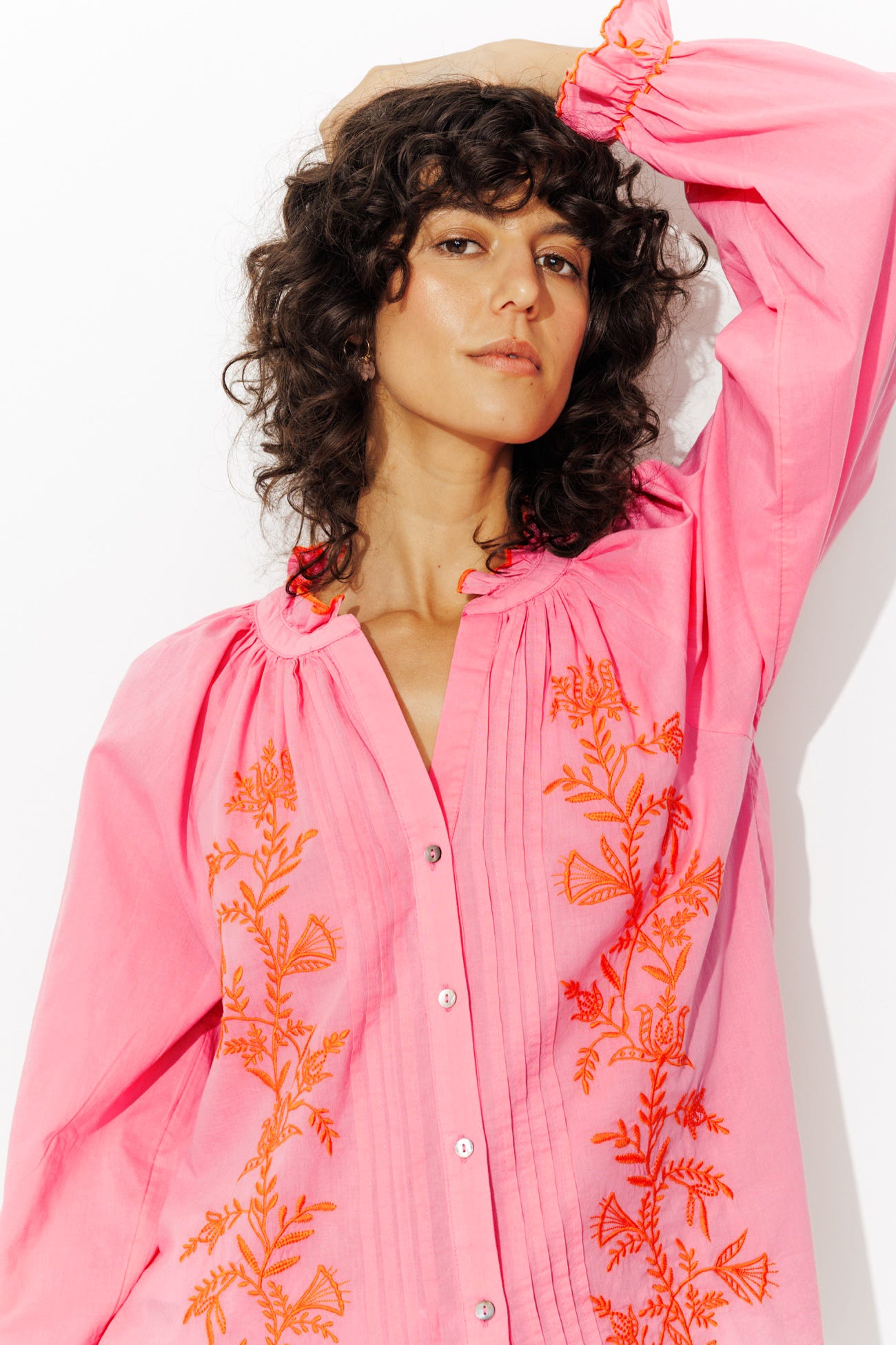 Chemise brodée Femme
