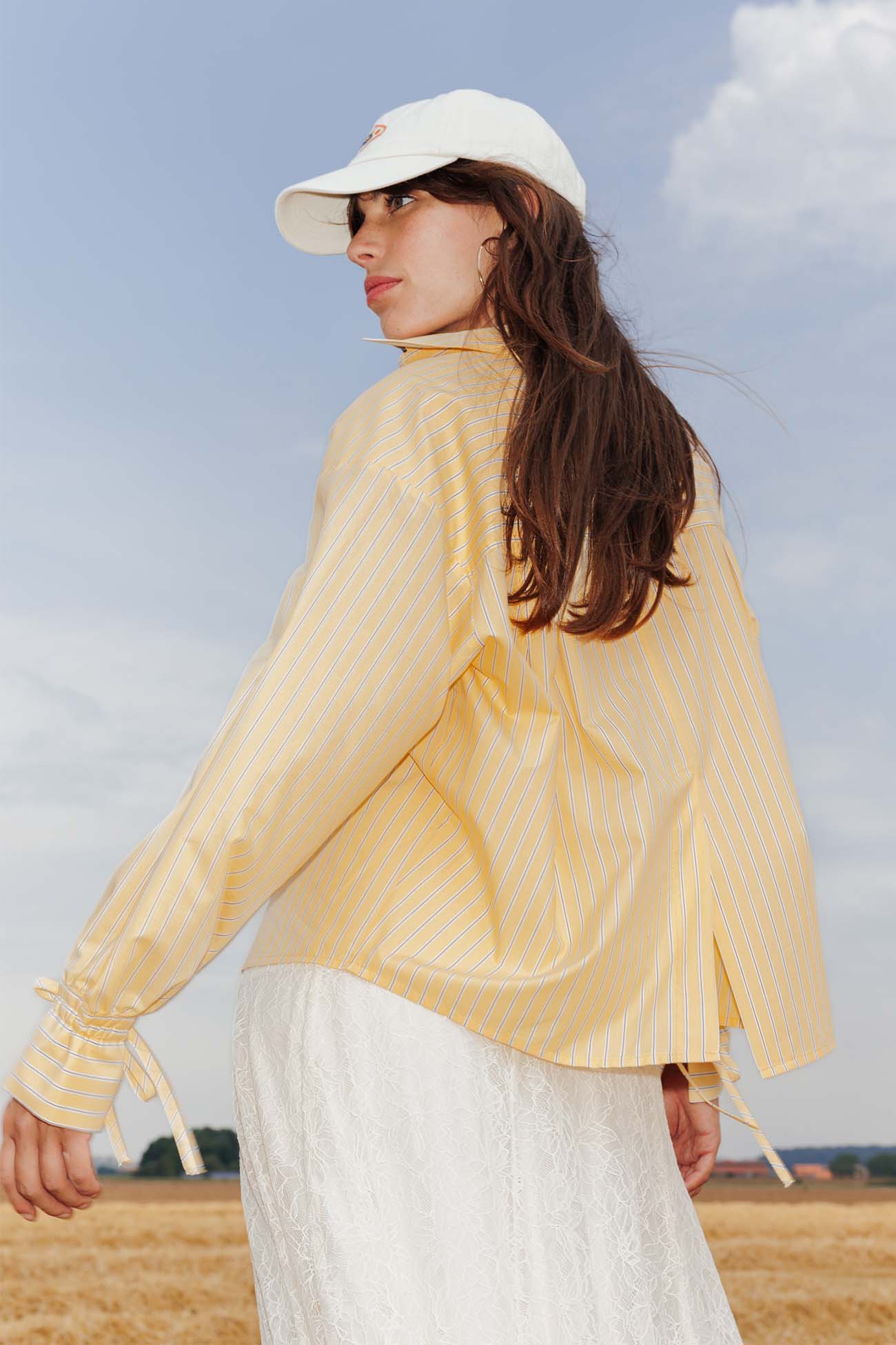 Chemise rayée oversize Femme
