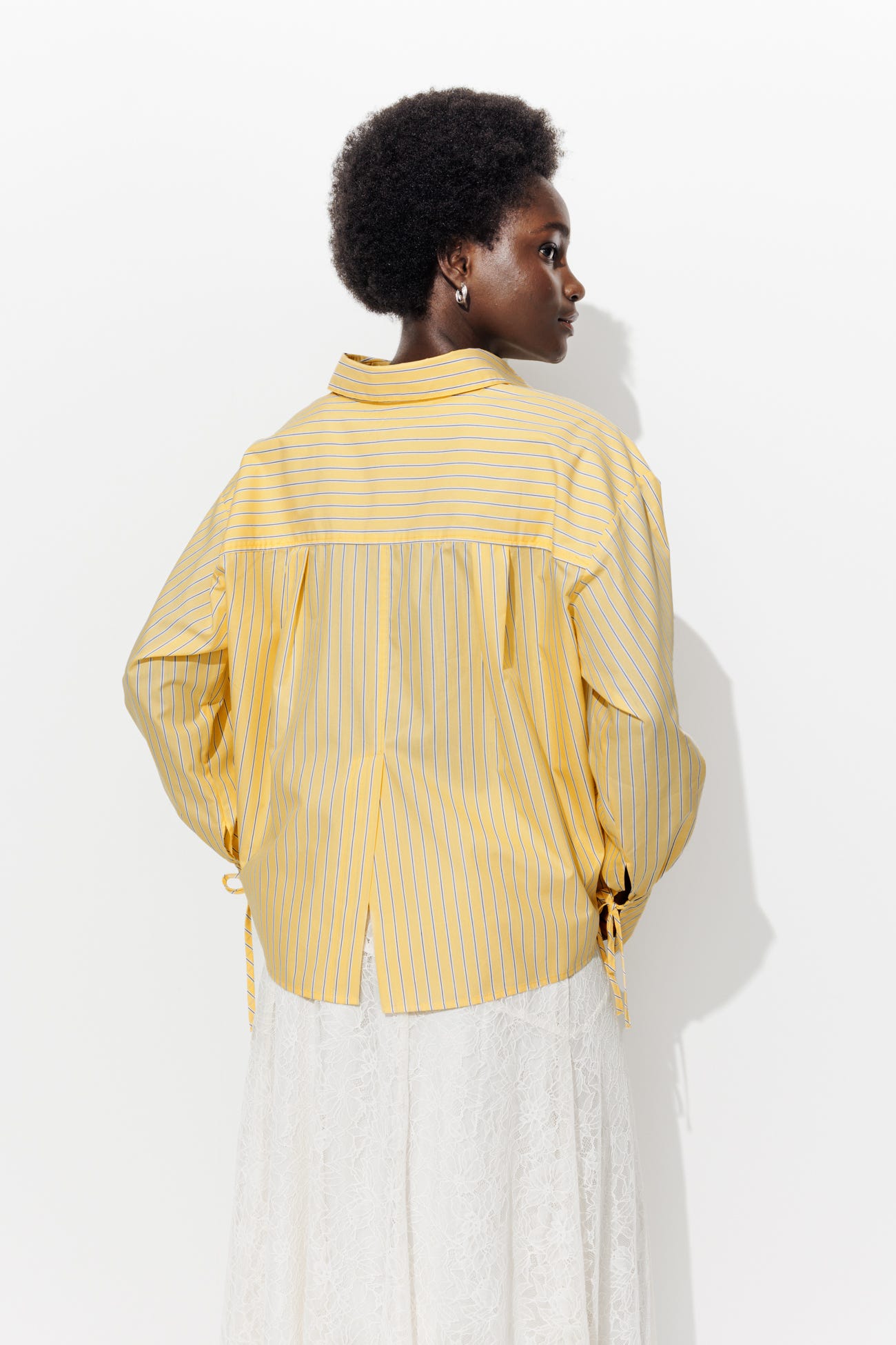 Oversized striped shirt