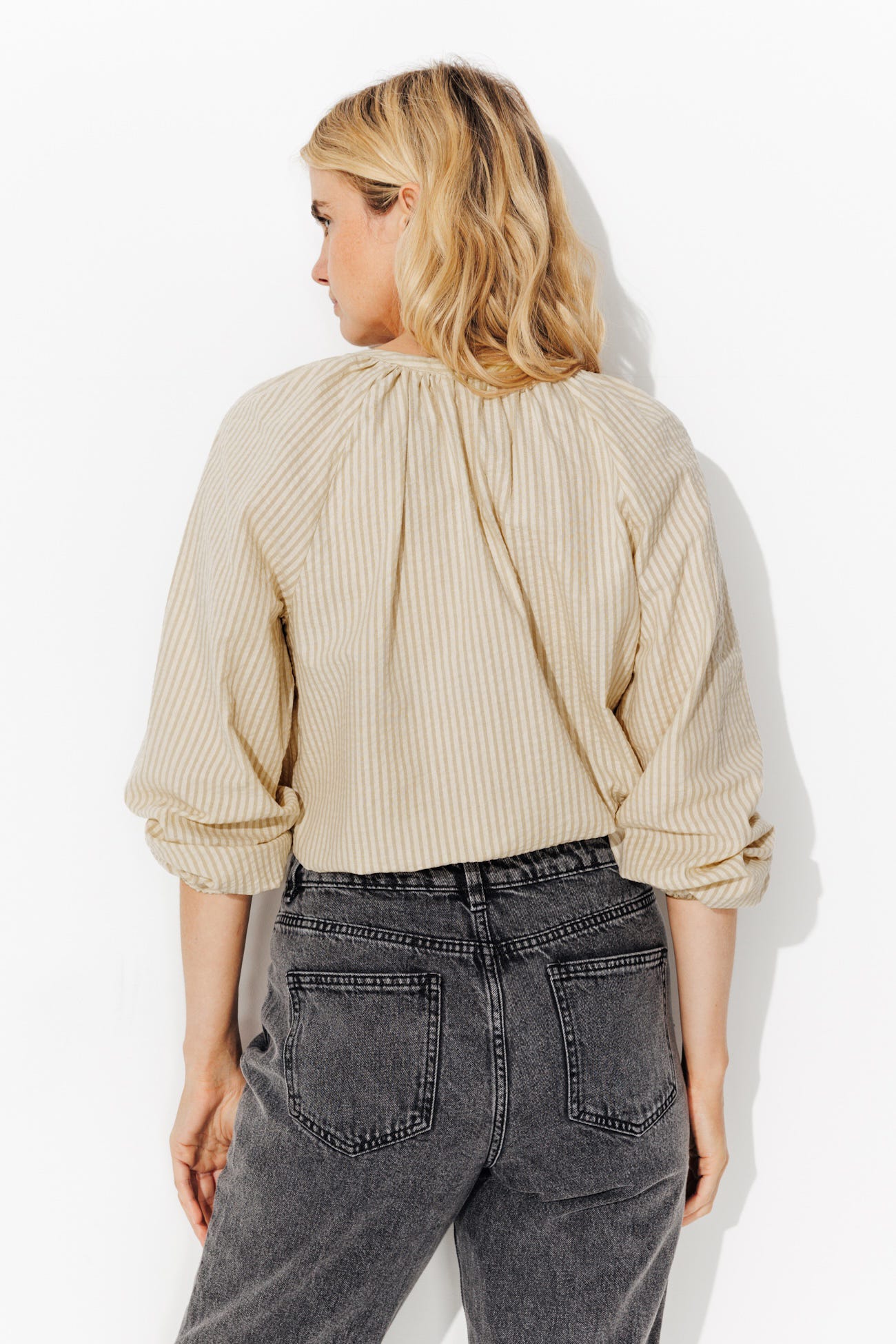 Blouse rayée bicolore Femme