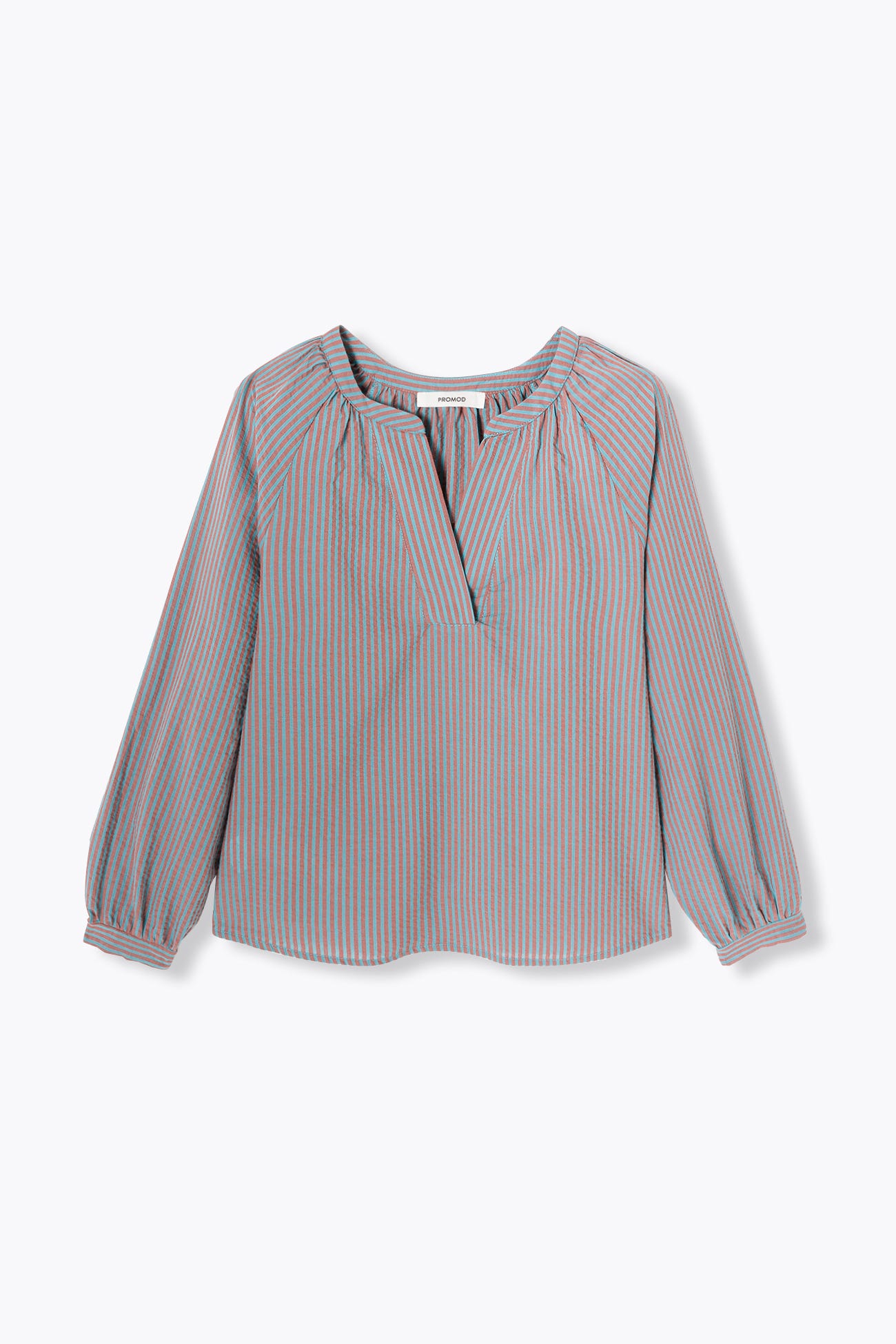 Bicolor striped blouse