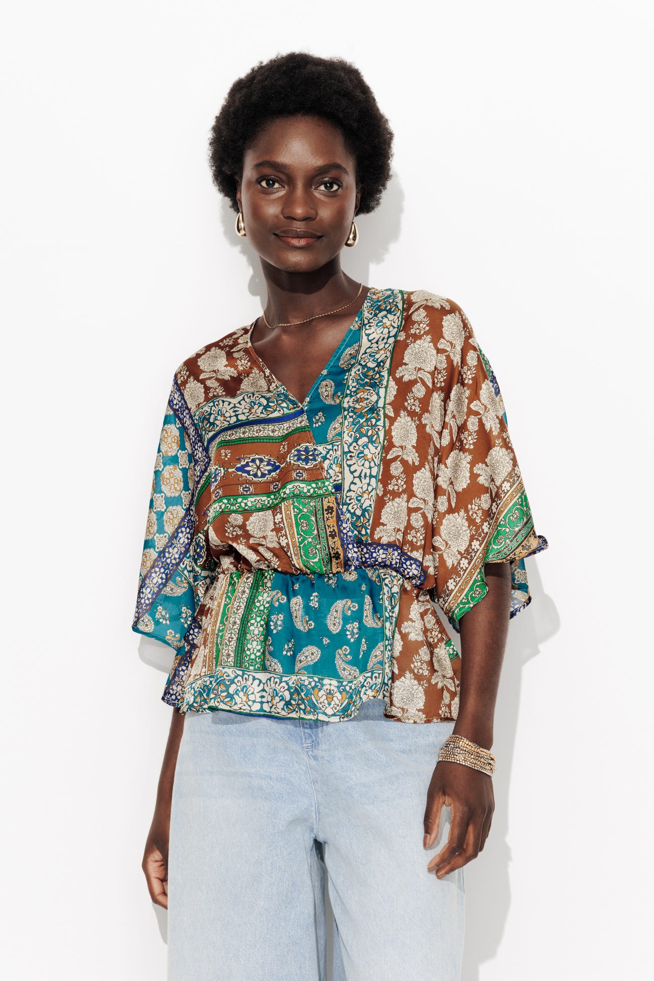 Blusa fular muselina