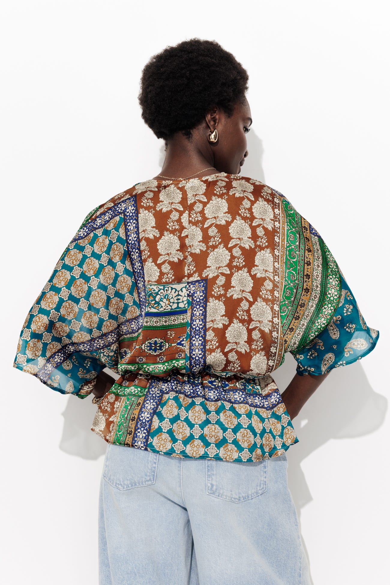 Blusa fular muselina