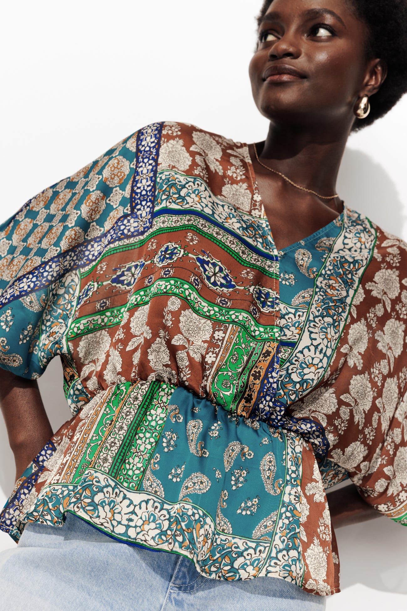 Blusa fular muselina