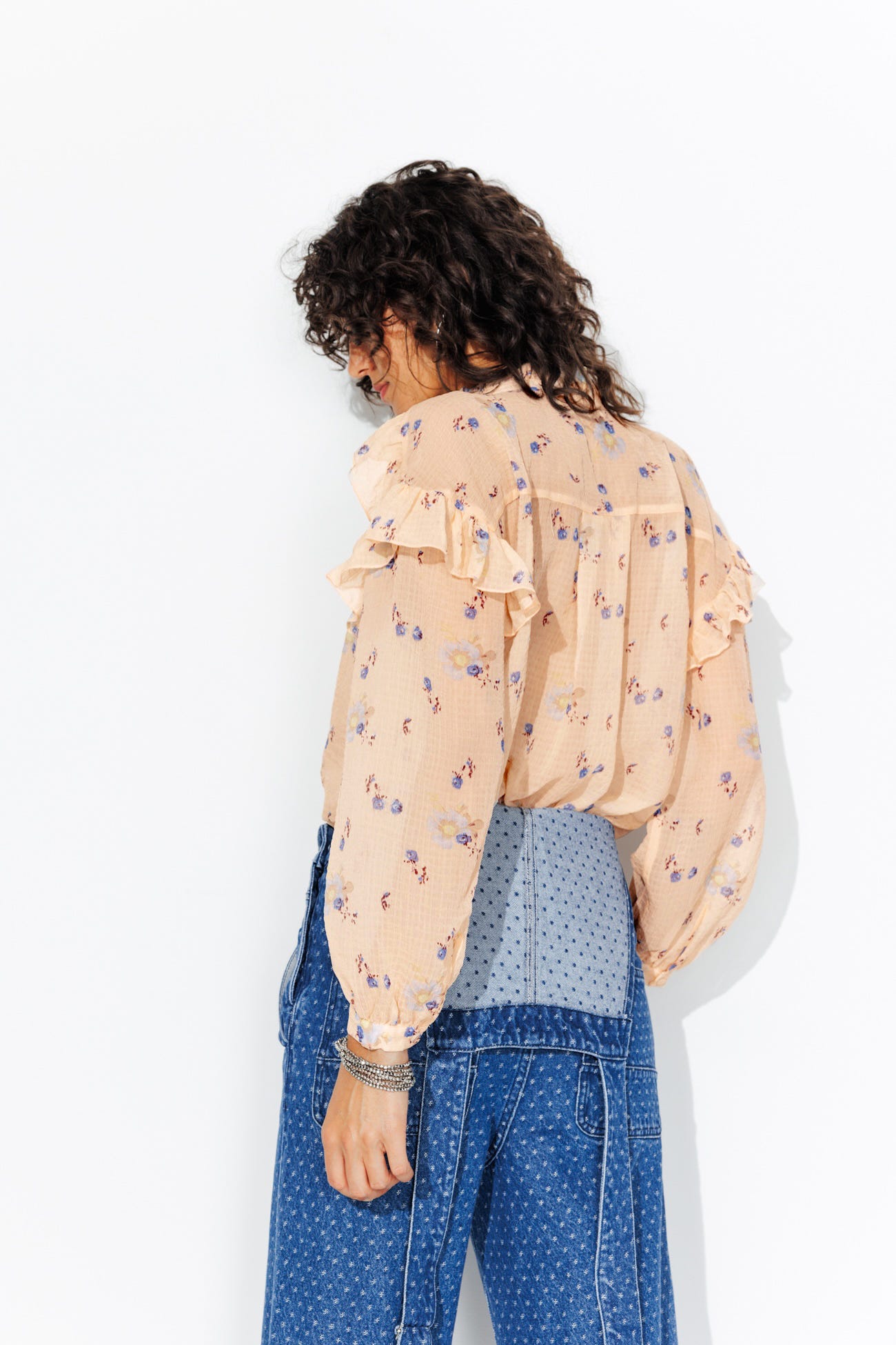 Blouse légère à fleurs Femme