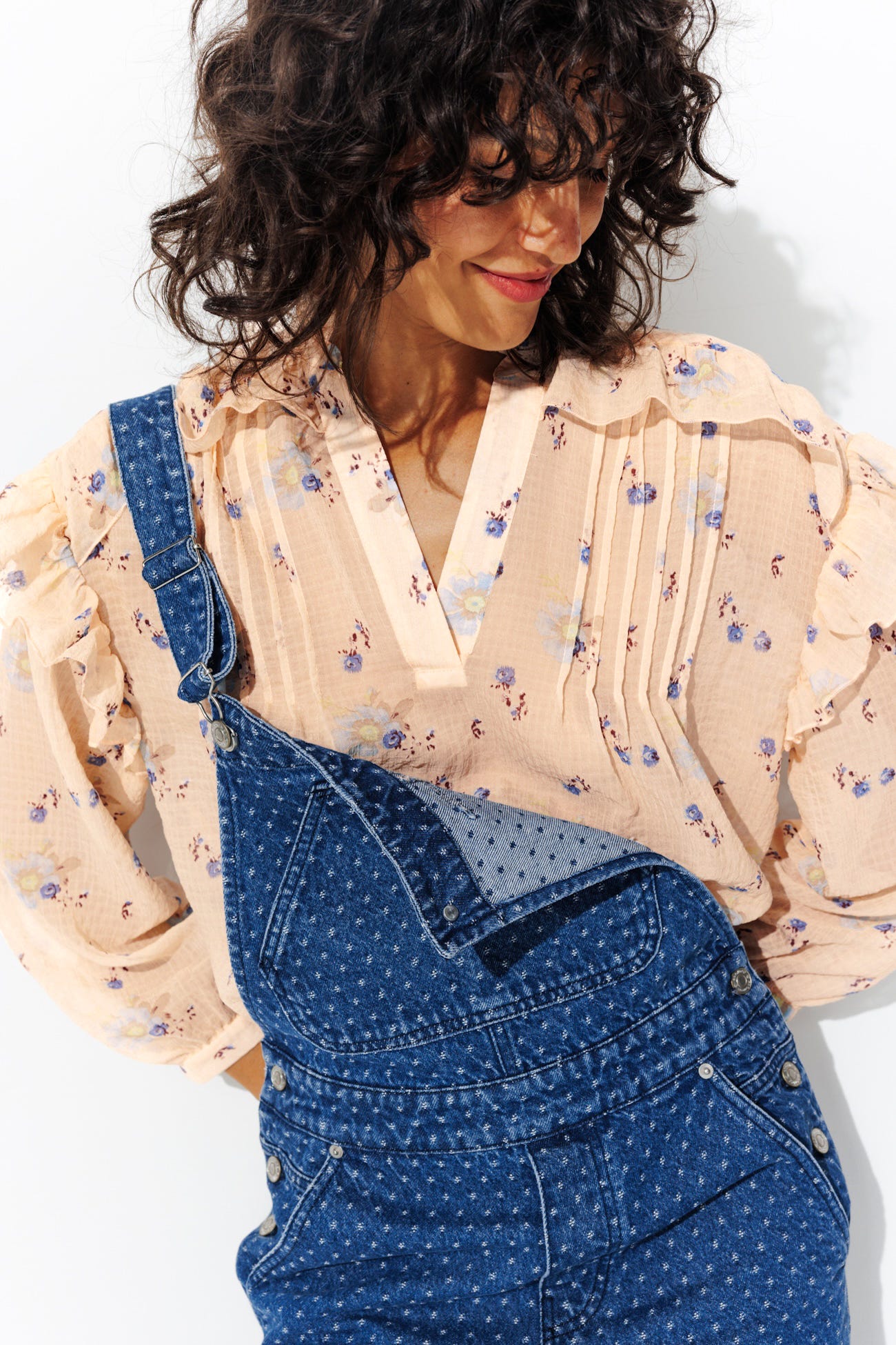 Blouse légère à fleurs Femme