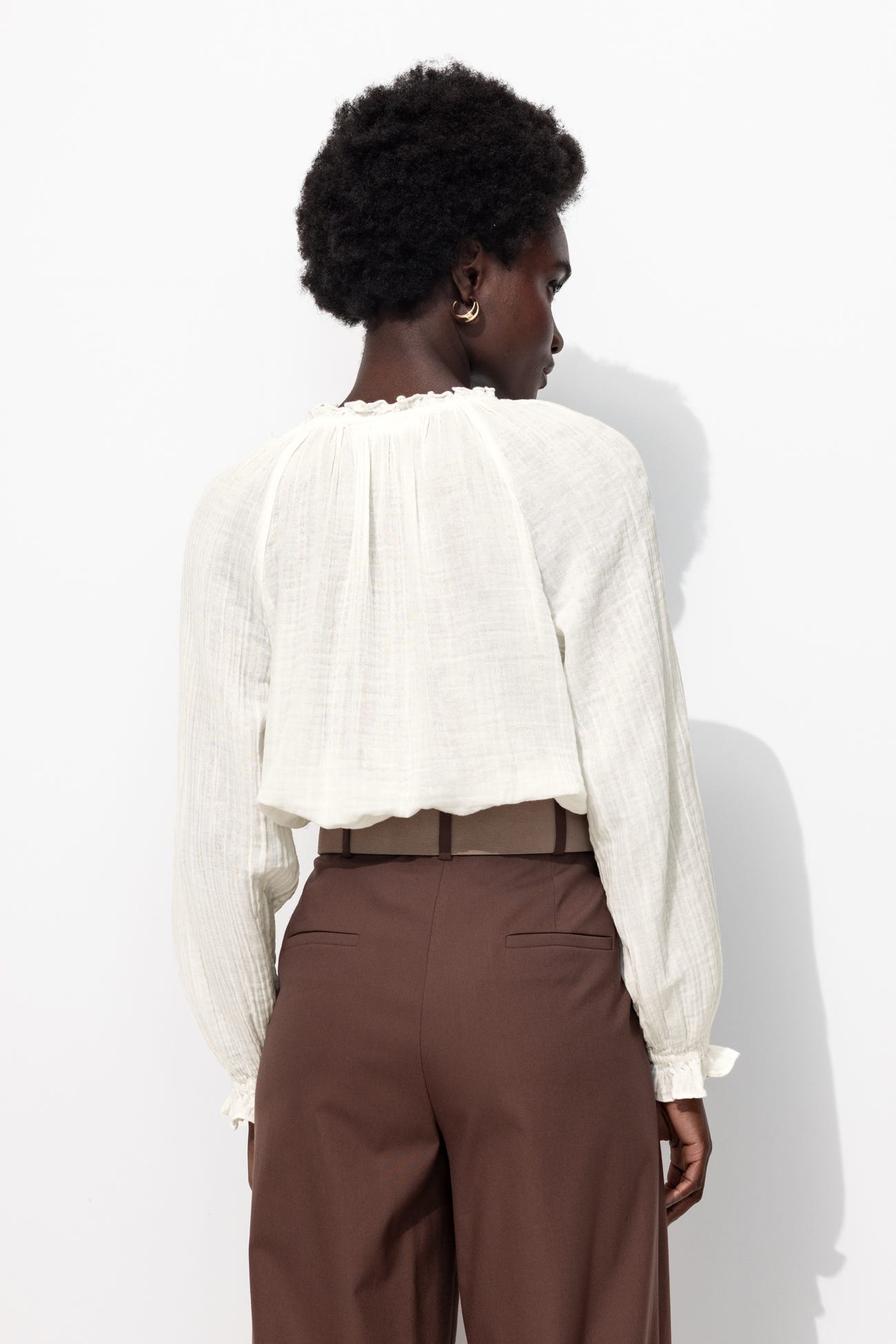 Chemise en gaze de coton Femme